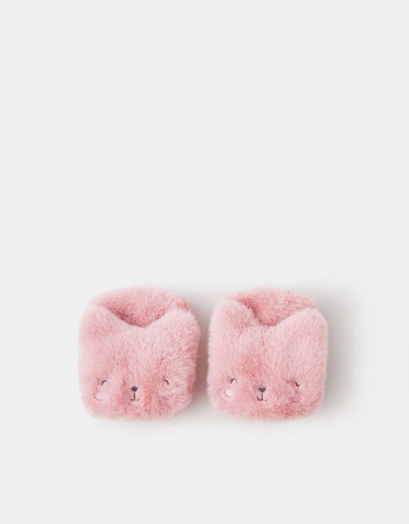 Girls Fluffy Cat Mittens, Pink (PINK), large