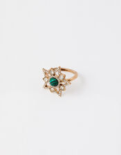 Cosmic Sparkle Star Ring, White (CRYSTAL), large
