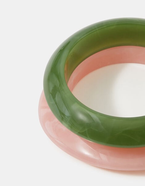 2-Pack Resin Bangles, Multi (PASTEL MULTI), large