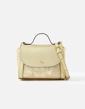 Eleanor Top Handle Bag, Gold (GOLD), large