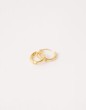 Gold Vermeil Huggie Hoop Earrings, , large
