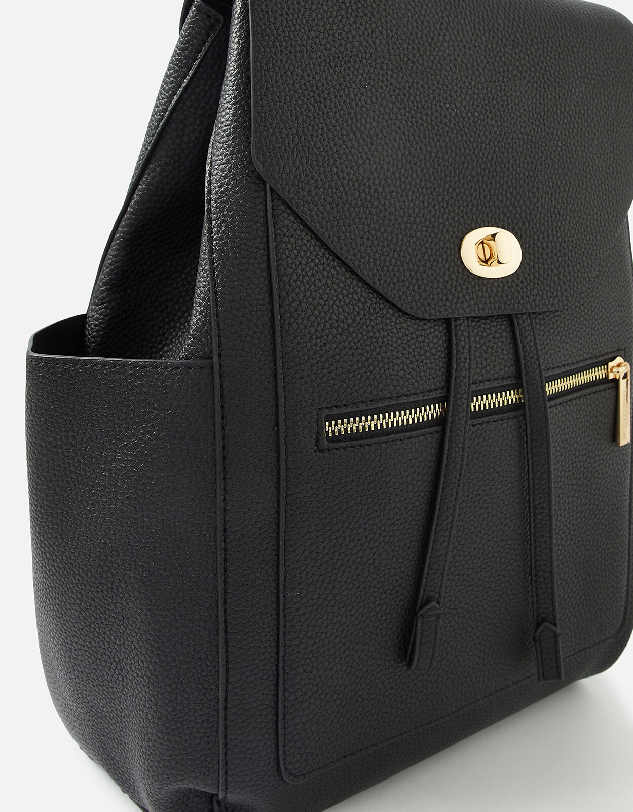 Nikki Zip Backpack Black