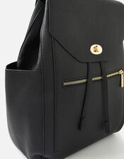 Nikki Zip Backpack, Black (BLACK), large