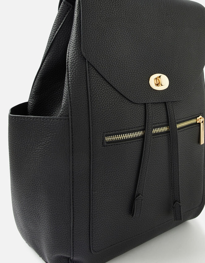 Nikki Zip Backpack, Black (BLACK), large