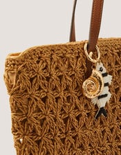 Beaded Fish Bag Charm, , large