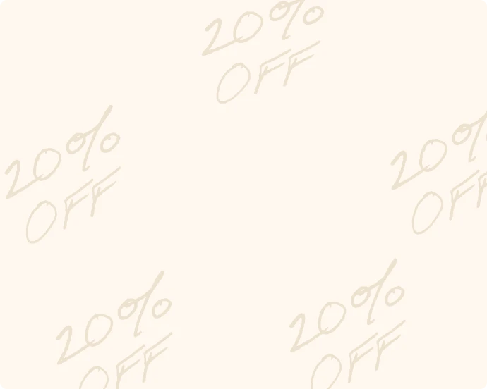 20% off bags