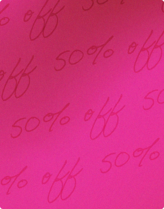 50% OFF SELECTED STYLES