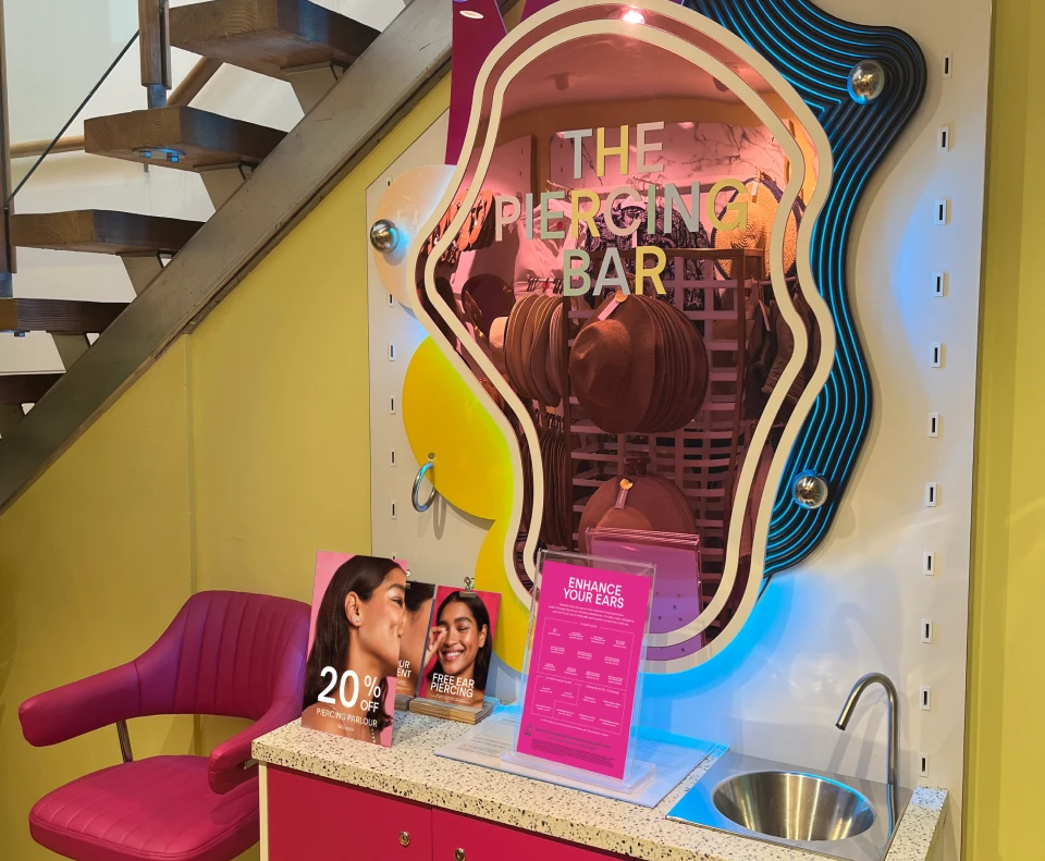 Accessorize In Store Ear Piercing Parlours UK London Accessorize