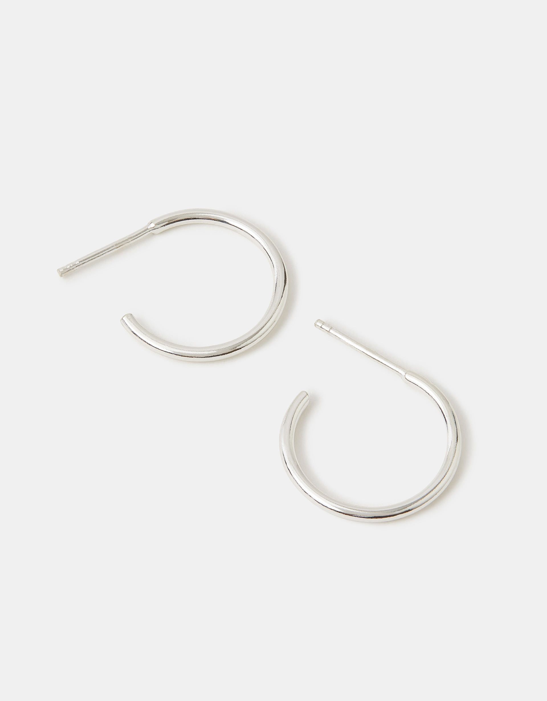 Sterling Silver Small Hoop Earrings - Accessorize