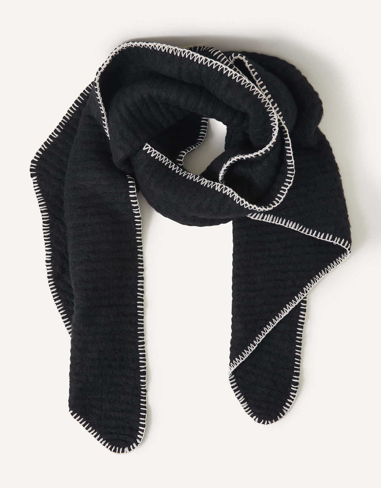 Accessorize Stitch Border Scarf