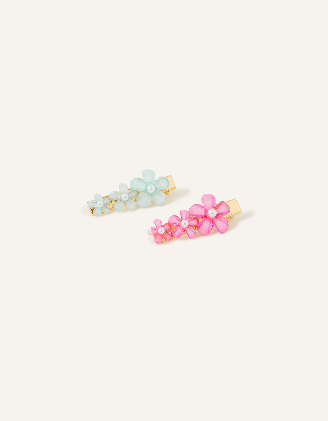 Accessorize Women's Flower Salon Clips Set of Two