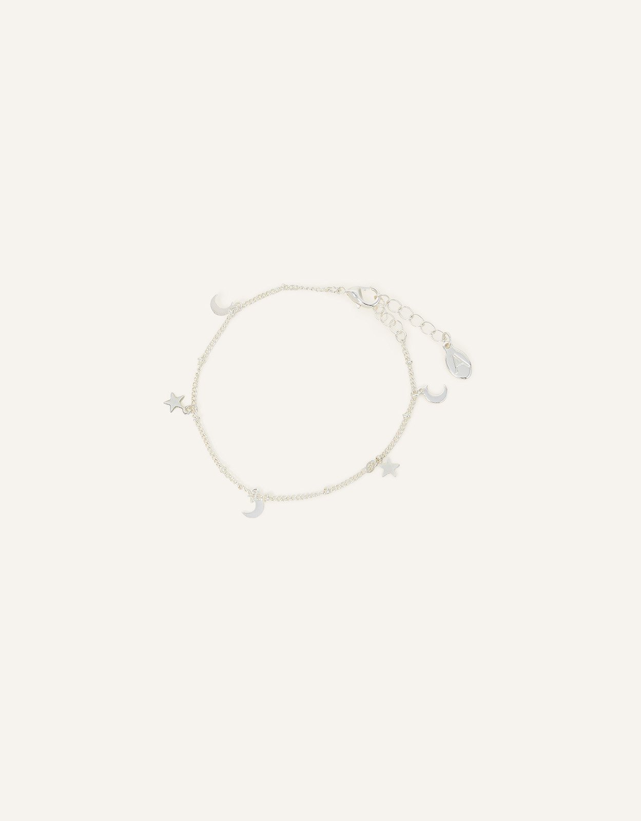 Accessorize Women's Stars and Moon Bracelet Silver, Size: 22cm