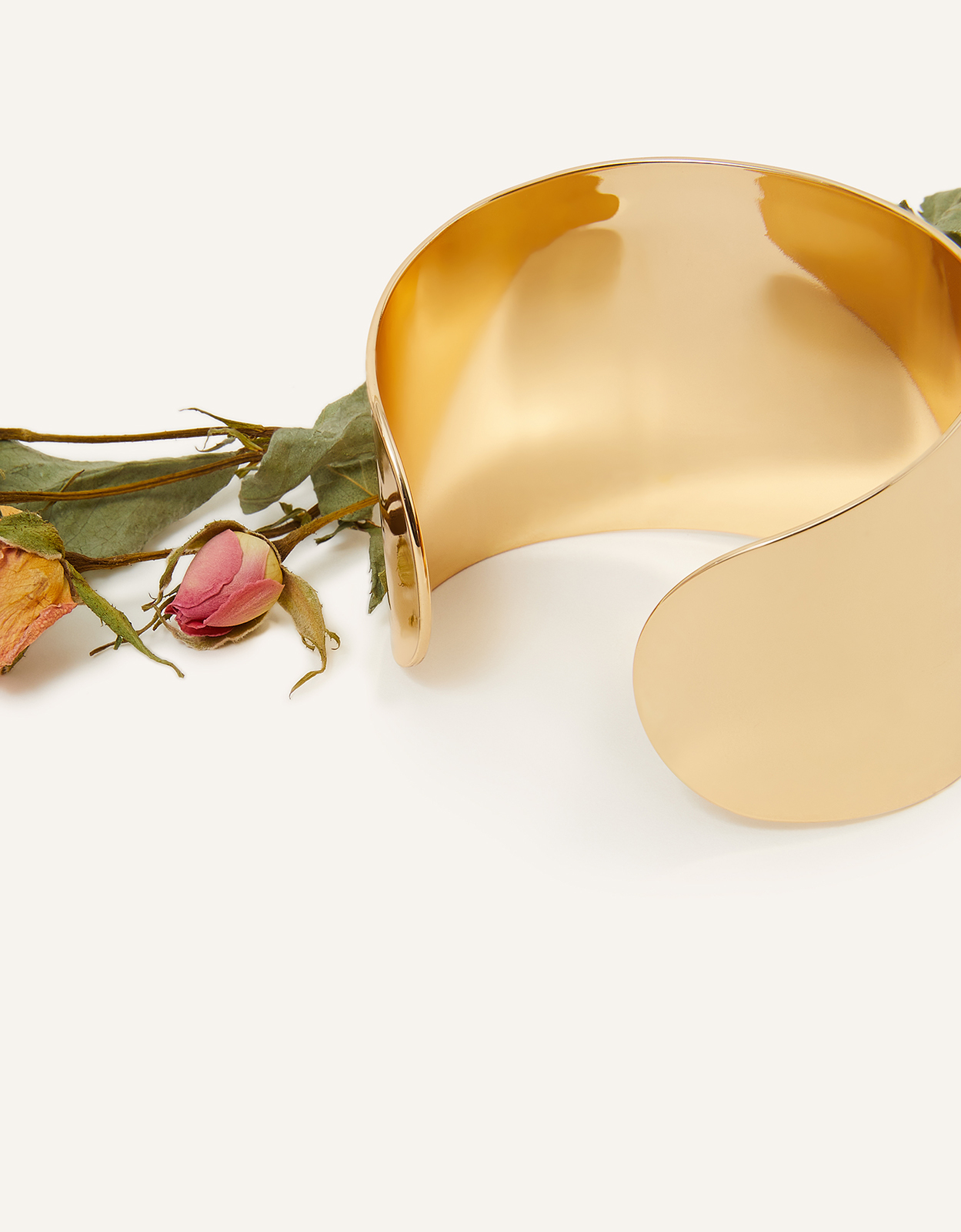 Accessorize Women's Gold Metal Cuff Bangle, Size: 7cm