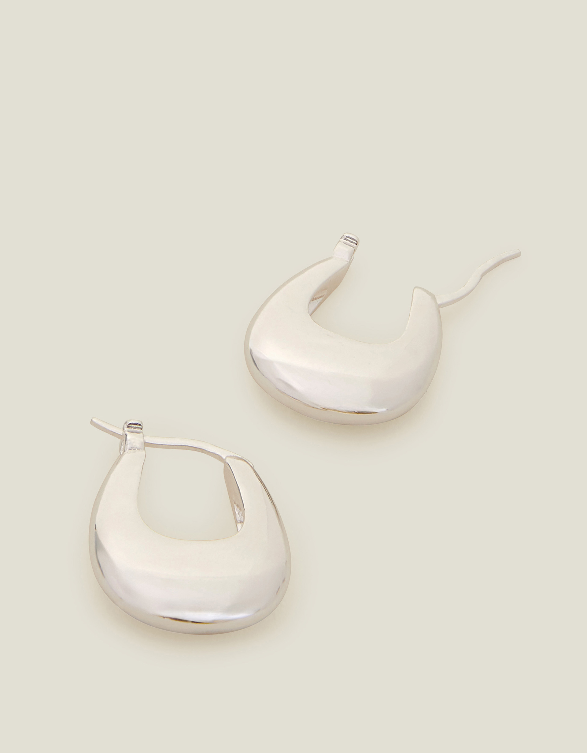 Multicolour Sterling Silver-plated Horseshoe Hoop Earrings - Accessorize