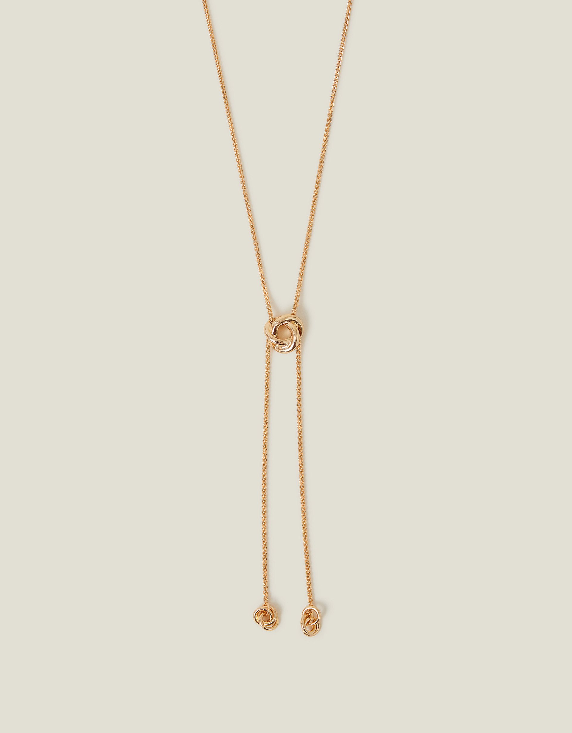 Knot Bolo Necklace Gold - Accessorize