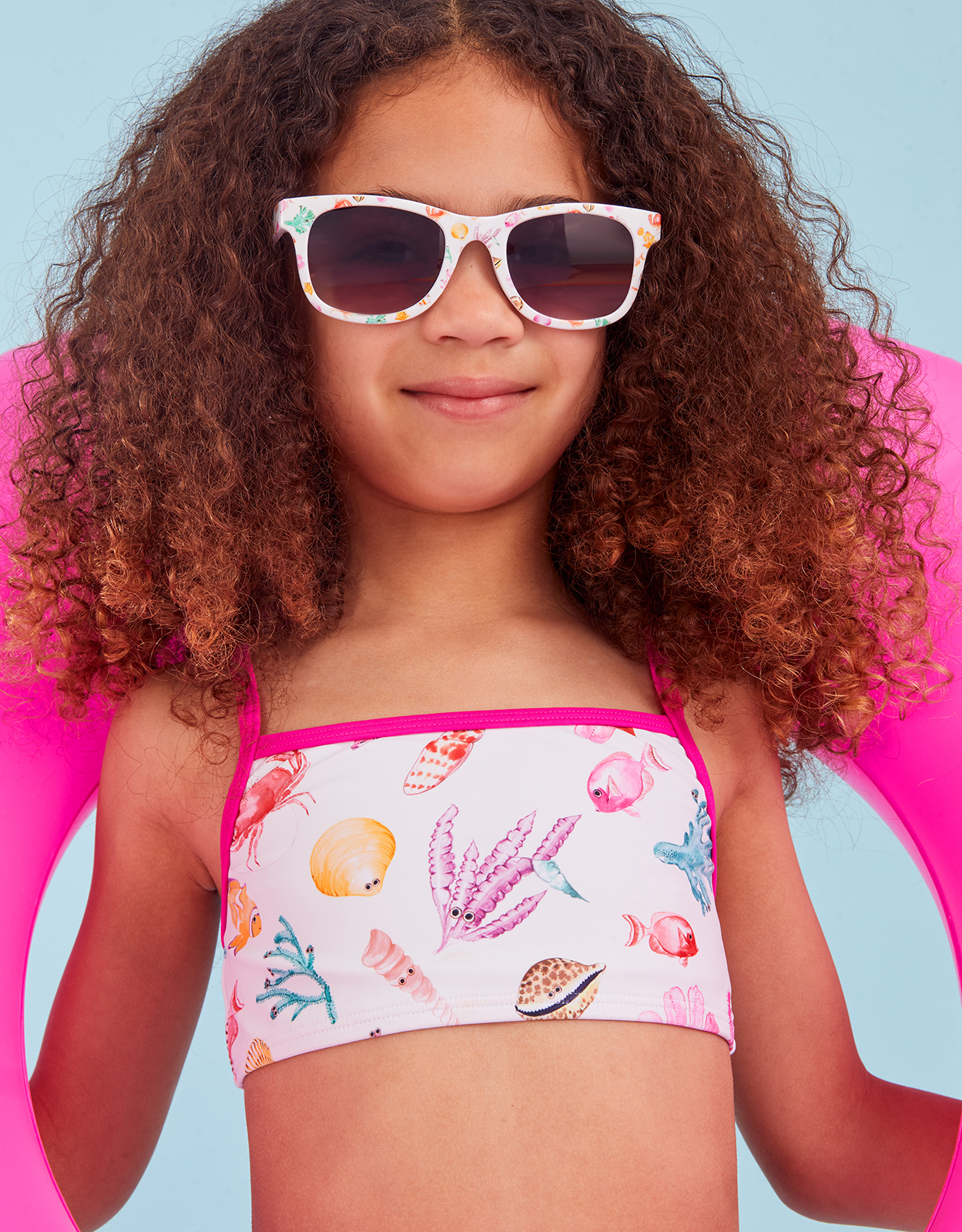 Accessorize Girl's Shell Print Sunglasses, Size: 13cm