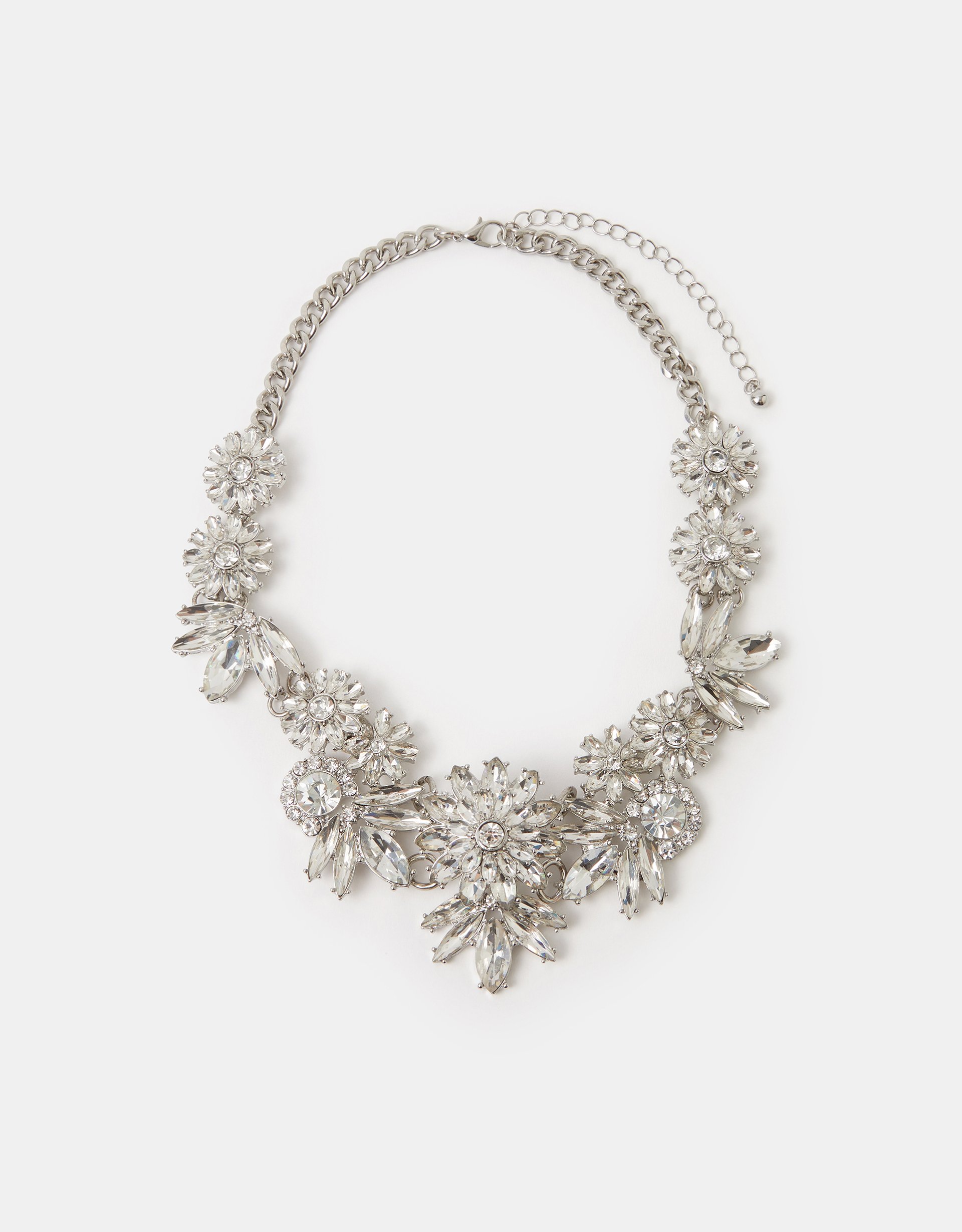 Floral Crystal Statement Necklace - Accessorize