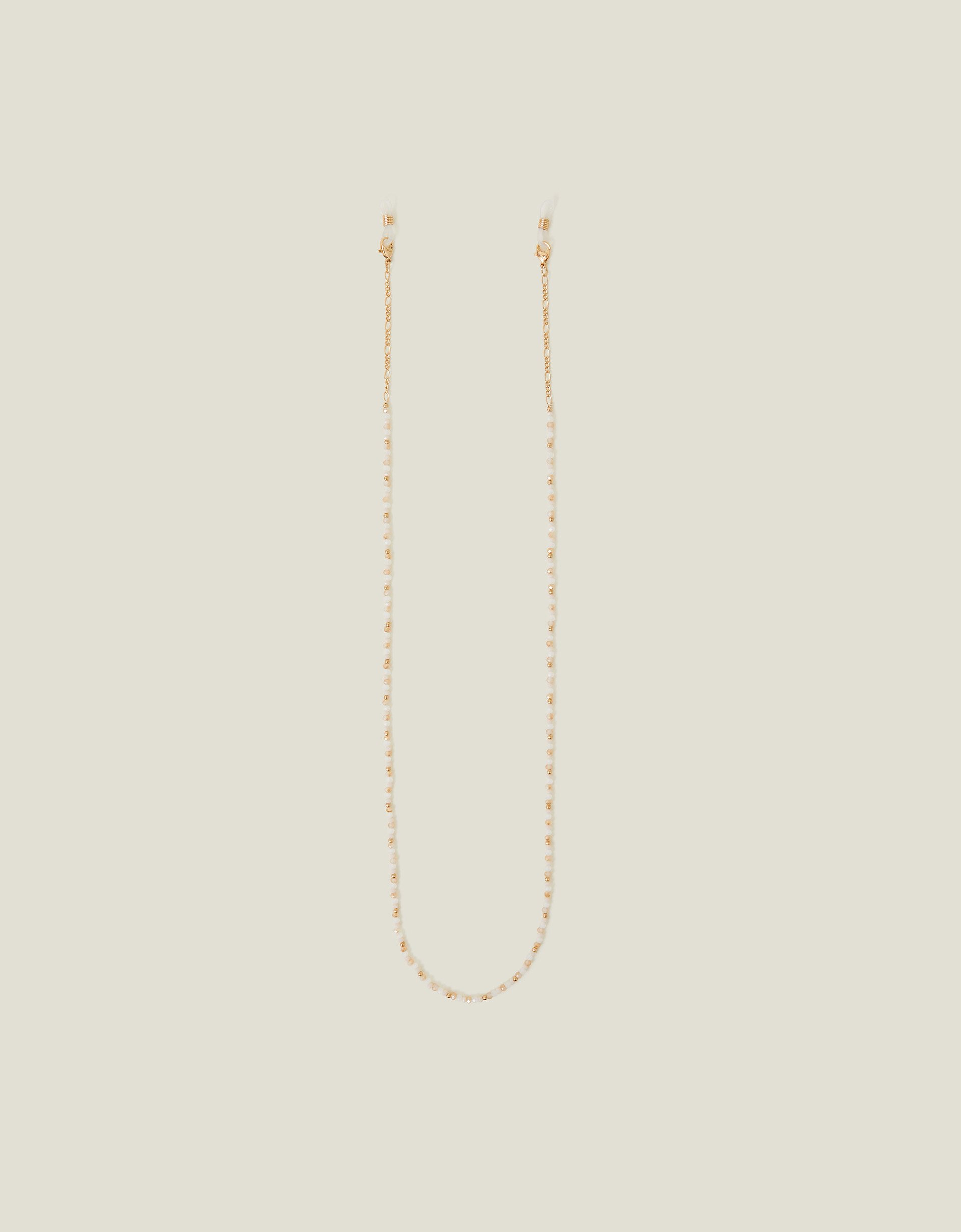 Gold Beaded Glasses Chain - Accessorize
