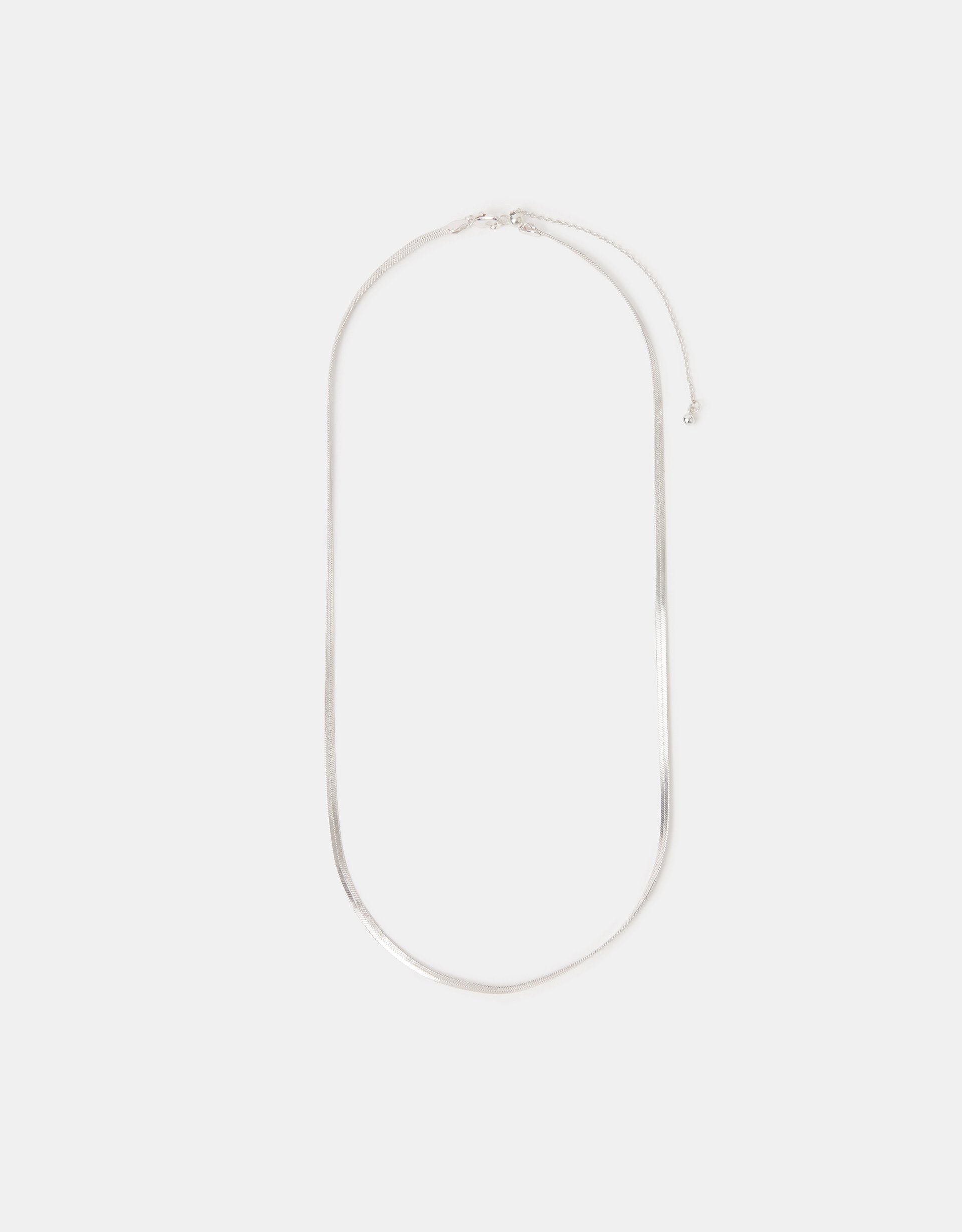 Accessorize Lace Sterling Silver-Plated Omega Chain Necklace