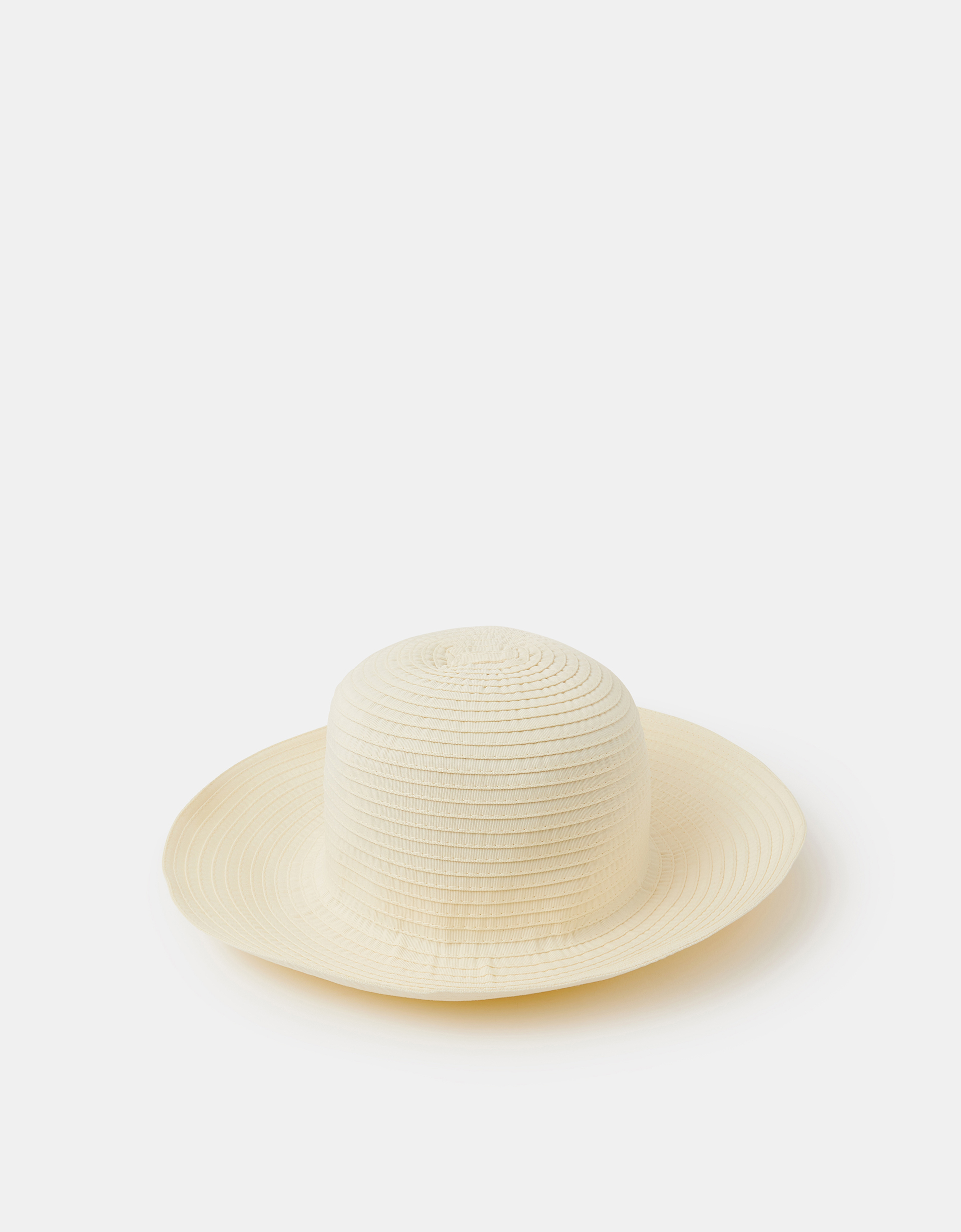 Accessorize Decor Packable Ribbed Bucket Hat Natural