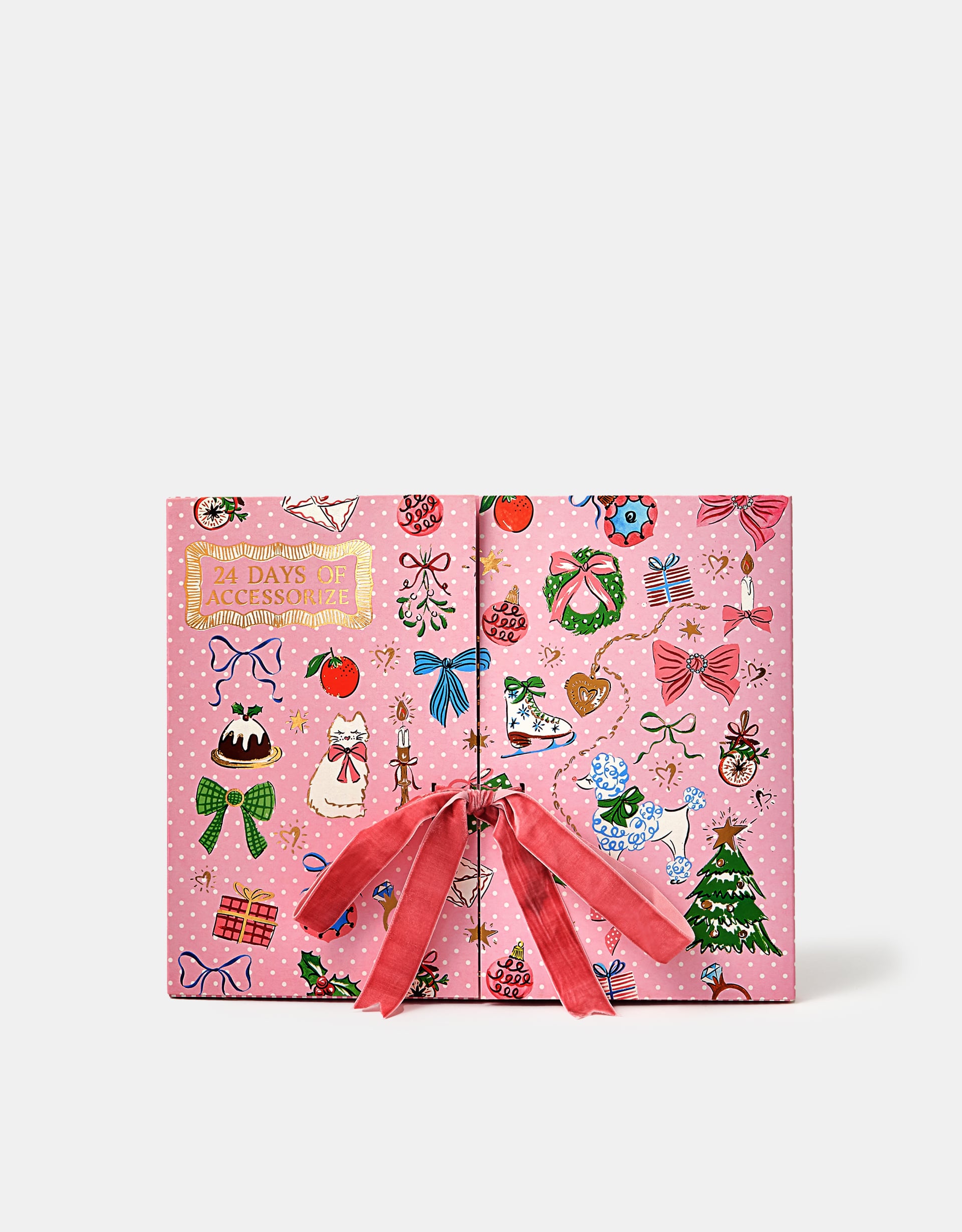 24 Days of Accessorize Women's Pink/gold Christmas Advent Calendar Gold