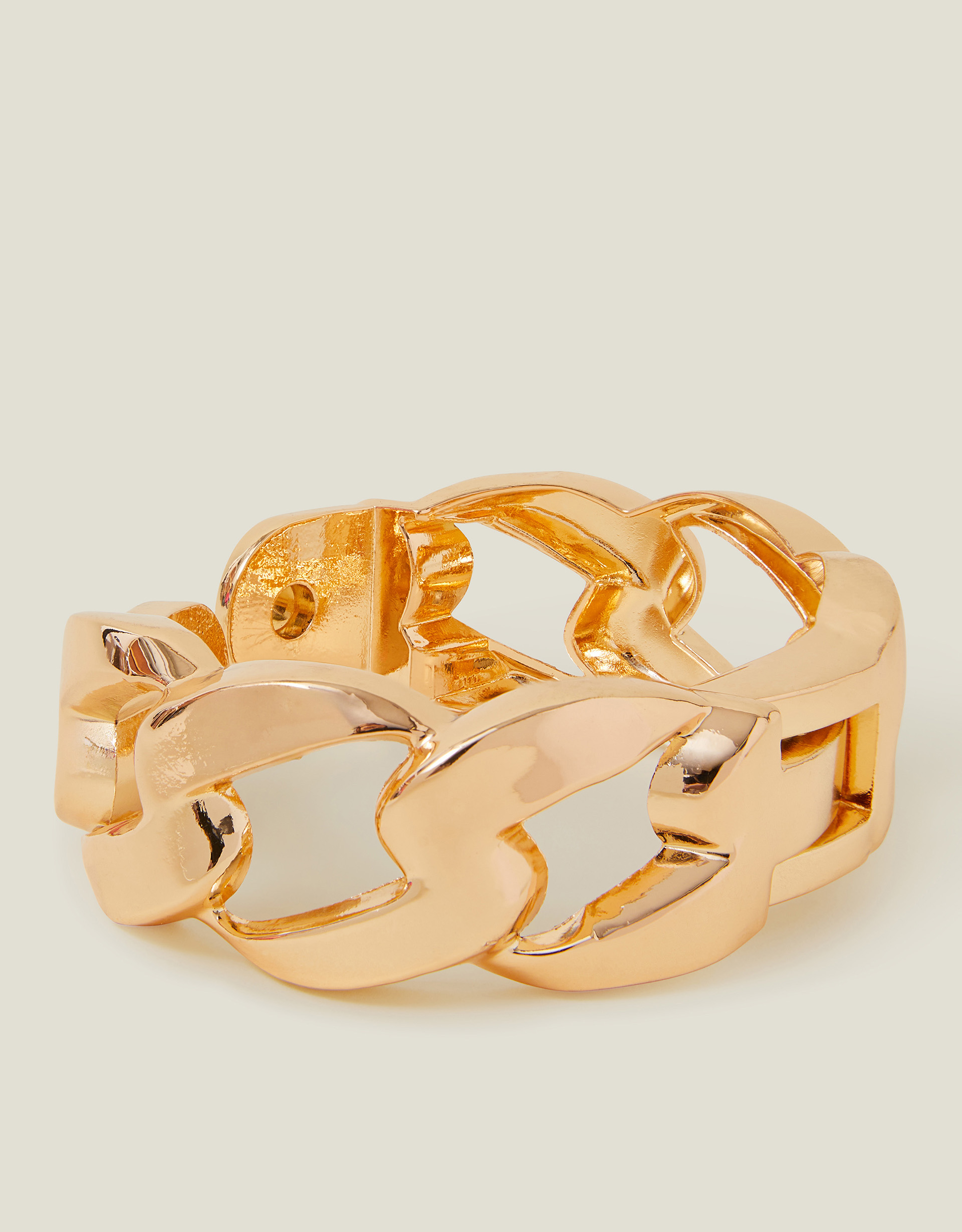 Gold Chunky Chain Bangle Bracelet - Accessorize