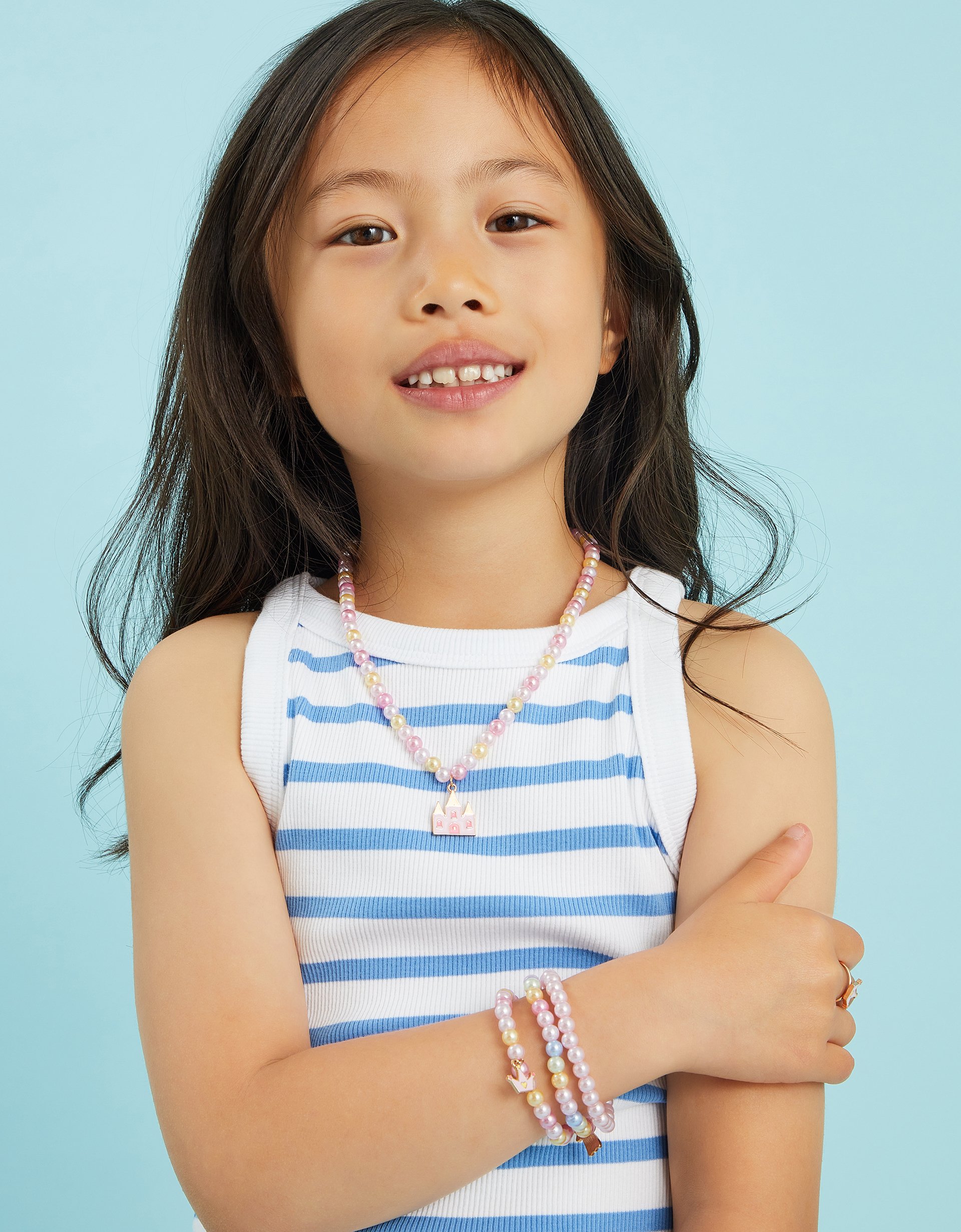 Red Girls Princess Charm Necklace and Ring Set - Accessorize