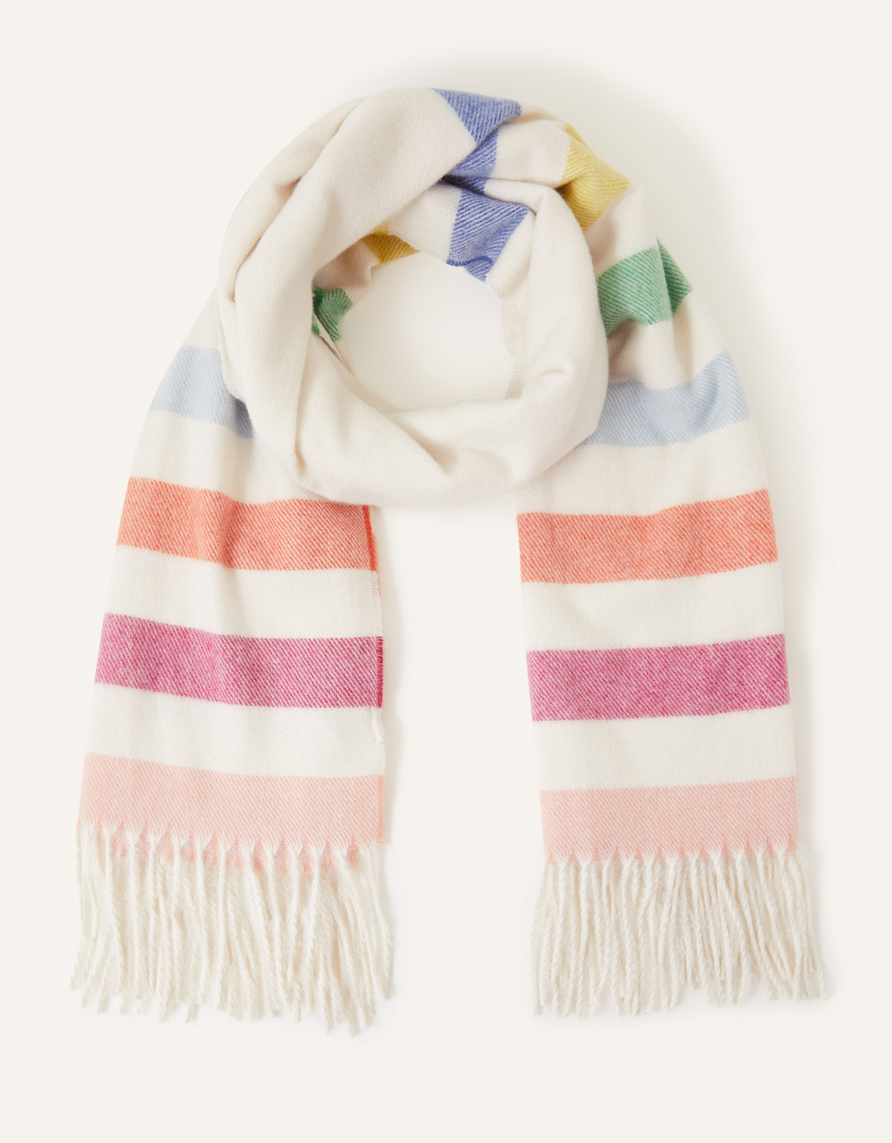 Accessorize Lillian Rainbow Blanket Scarf, Size: 70x180cm