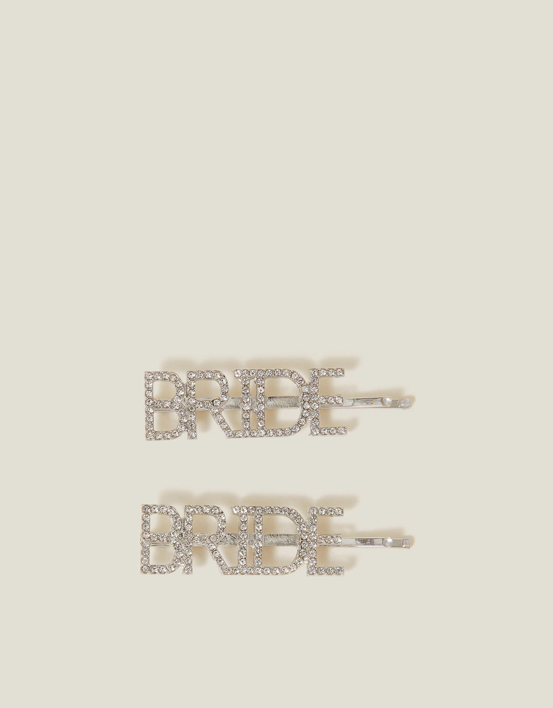 Multicolour 2-Pack Diamante Bride Hair Slides - Accessorize