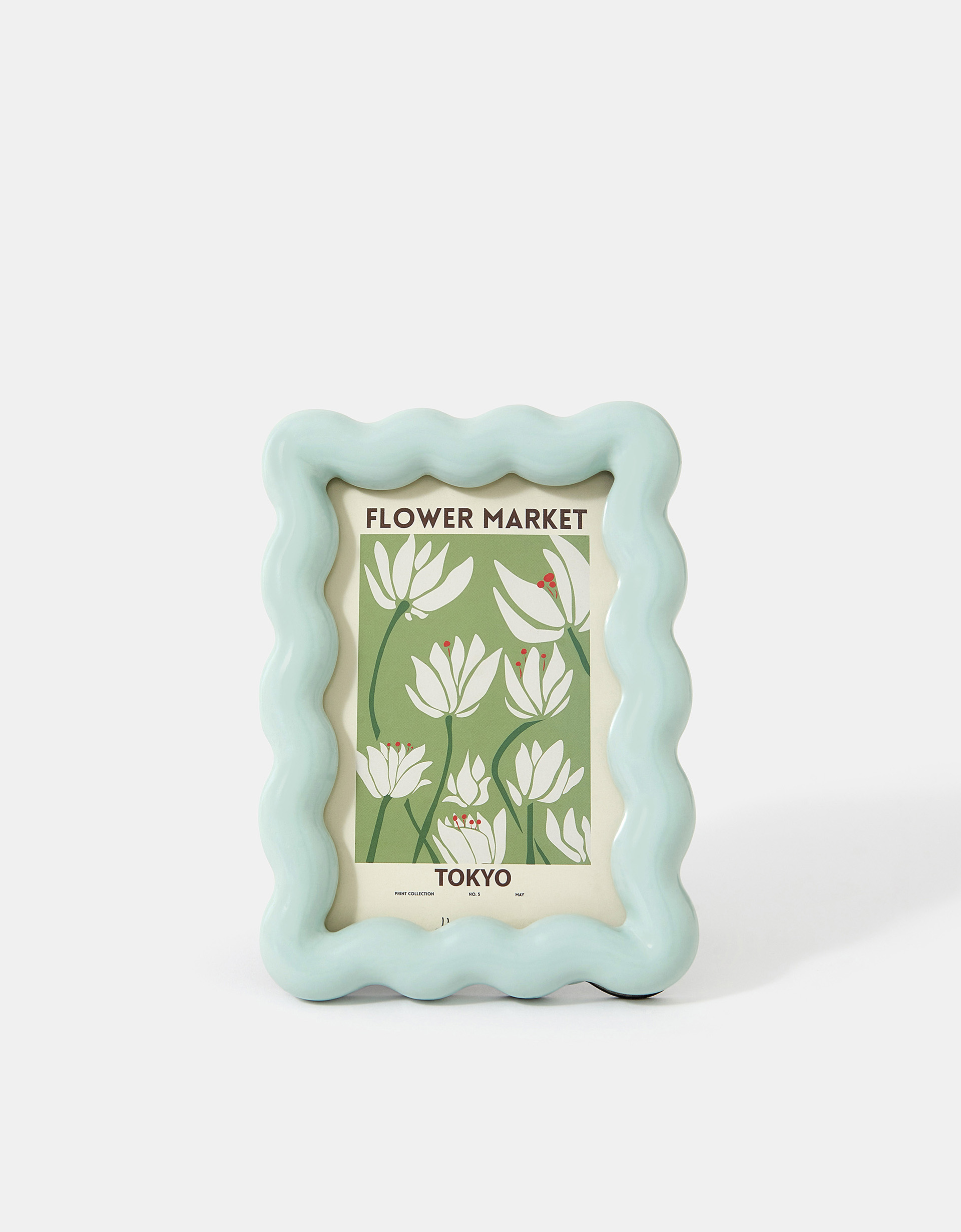 Light Blue Mdf Helio Ferretti Wave Photo Frame, Size: 13x18cm - Accessorize
