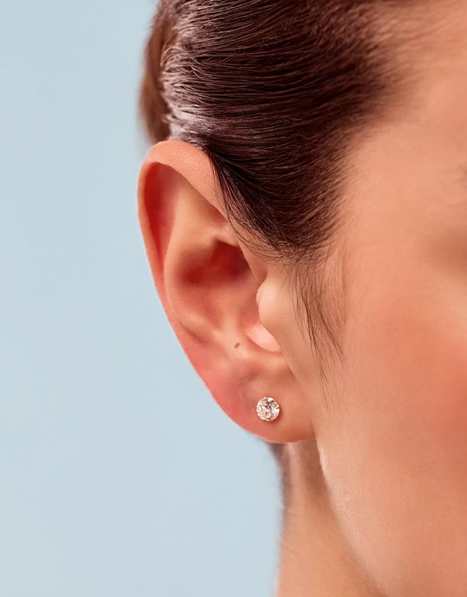 Accessorize Velvet Lab Grown Diamond 1.5ct Stud Earrings 9ct, Gold
