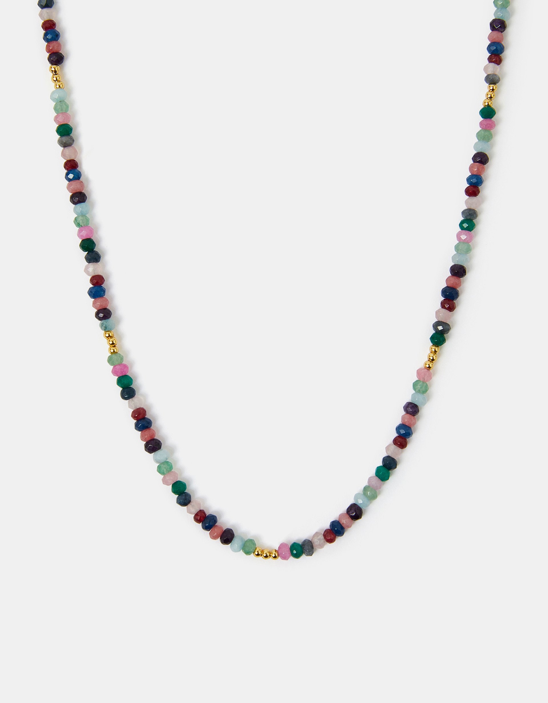 14ct Gold-plated Beaded Necklace - Accessorize