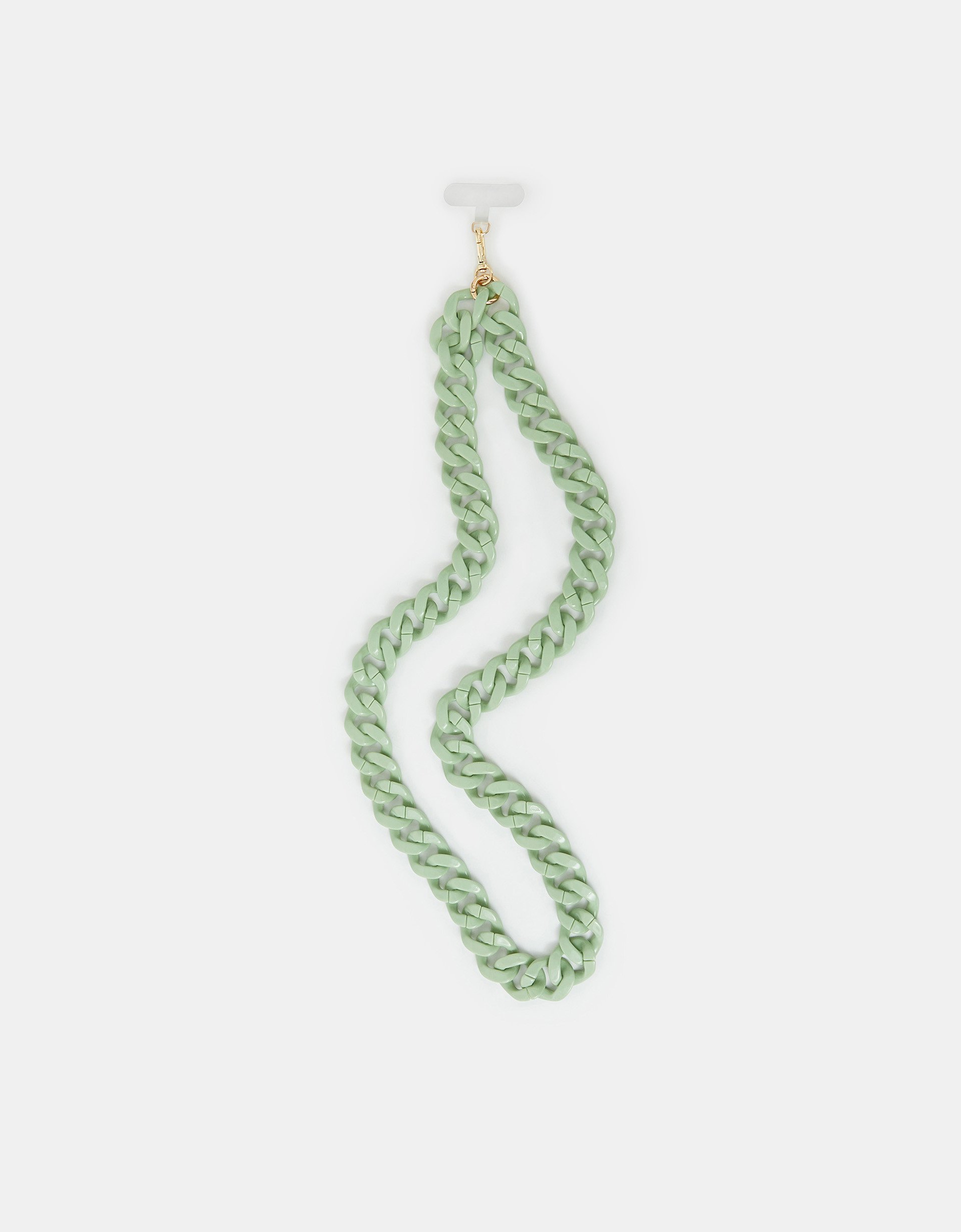 Green Large Resin Link Phone Strap, Size: 60cm, Women's - Accessorize
