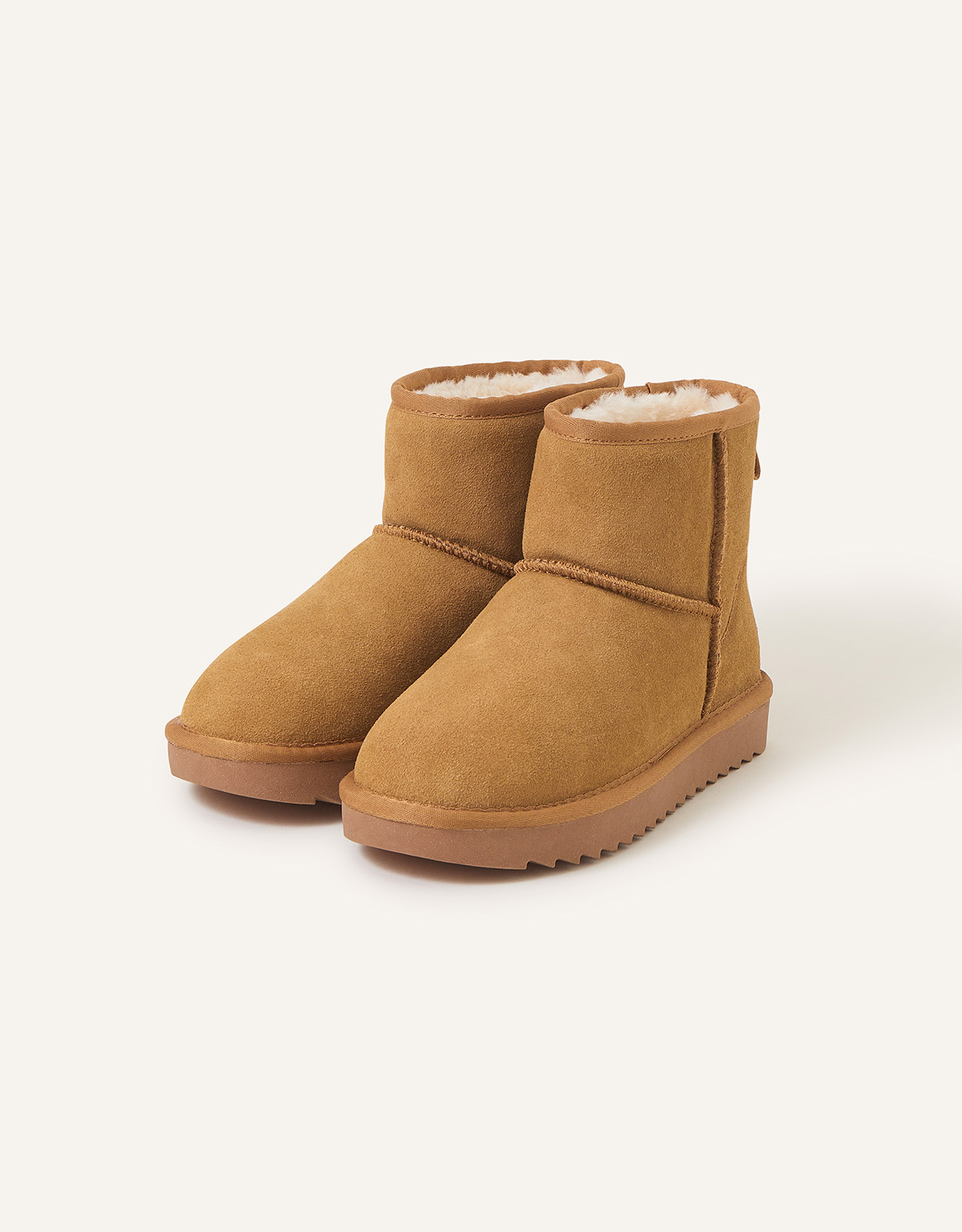 Accessorize Mid Suede Boots Tan, Size: 40