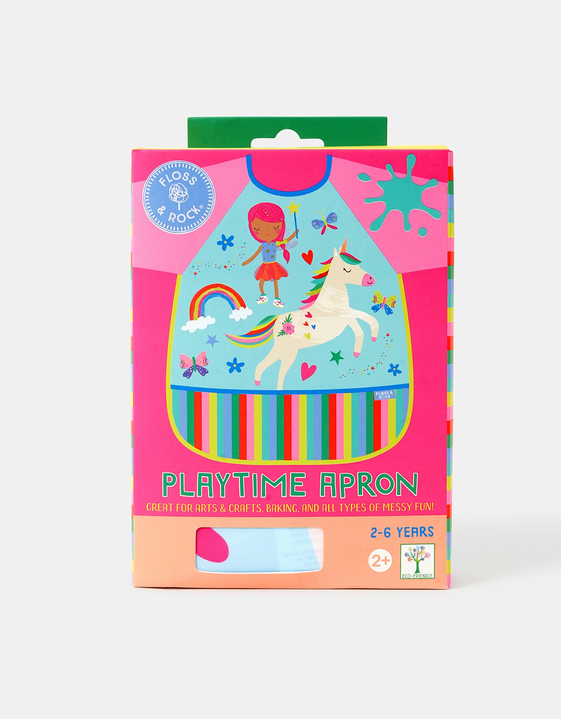 Blue & Pink Floss & Rock Rainbow Fairy Playtime Apron, Size: 56x13x45cm, Kids - Accessorize