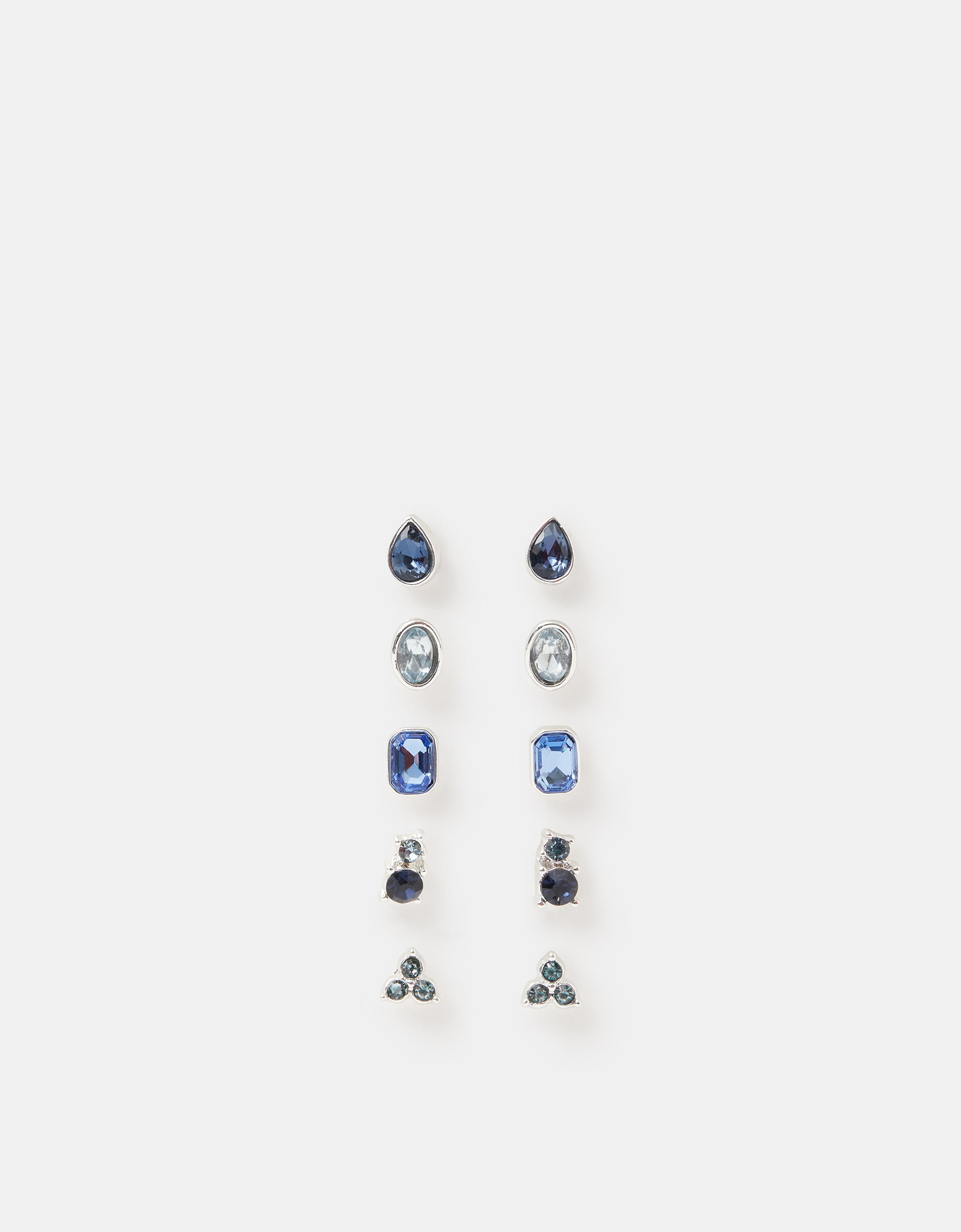 Accessorize 5-Pack Gemstone Stud Earrings