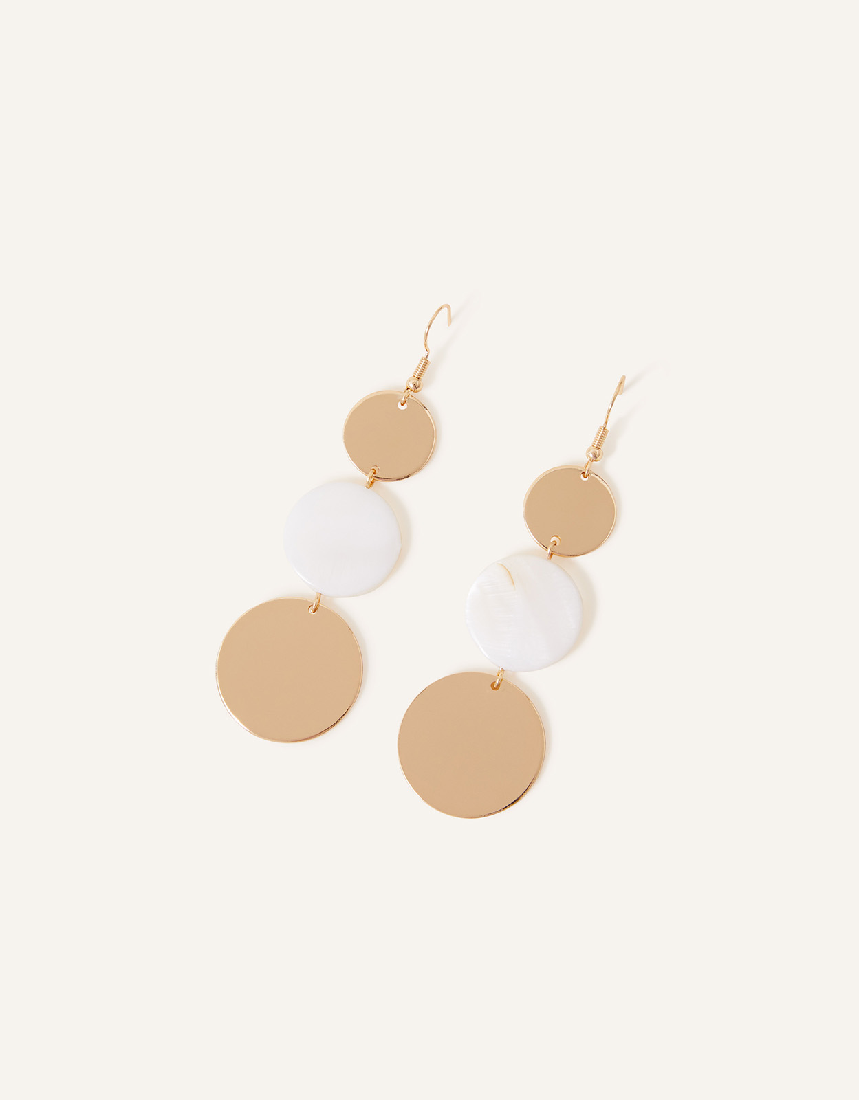 Accessorize Women's Triple Circle Drop Earrings