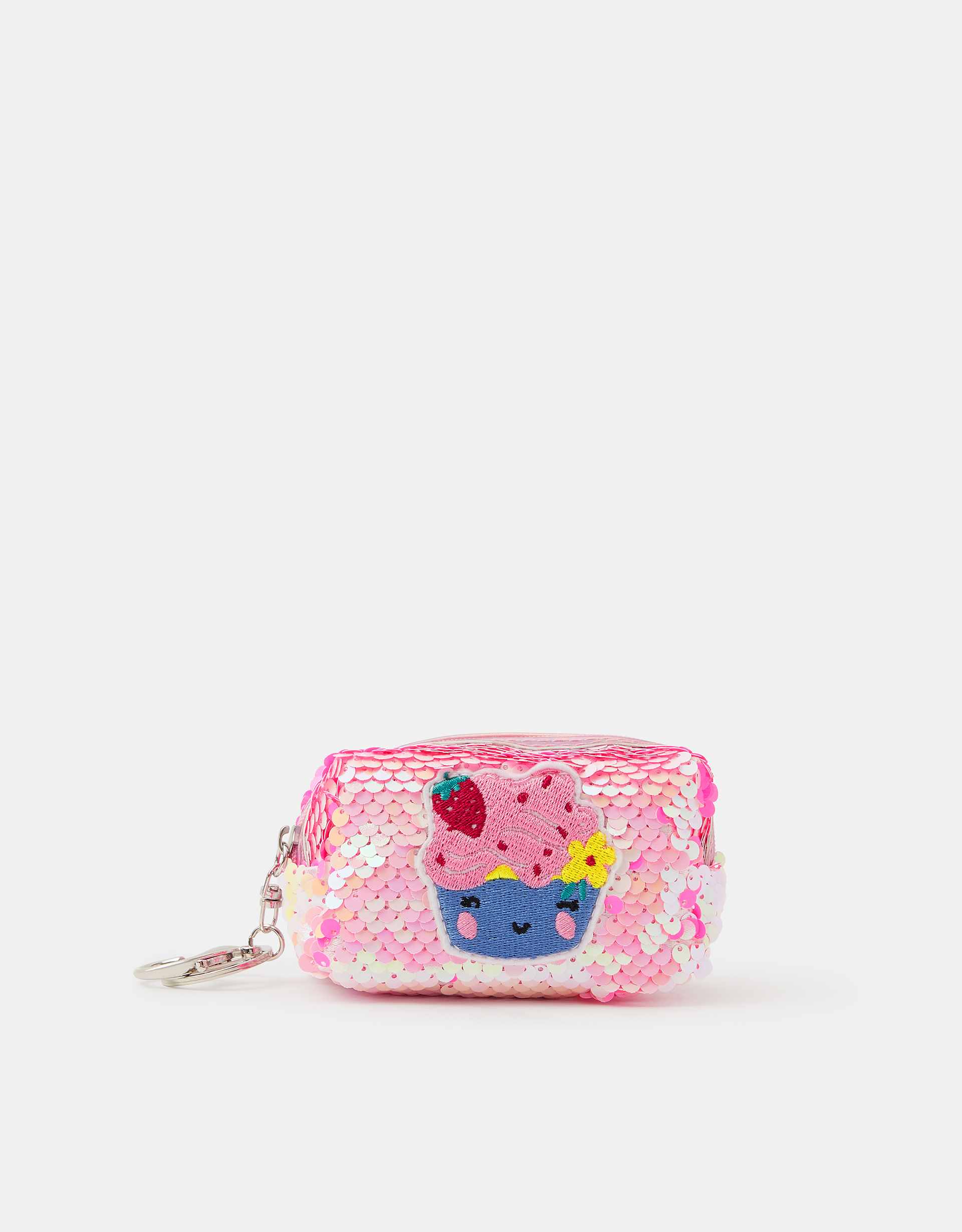Pink & Blue Sequin Cake Bag Charm - Accessorize