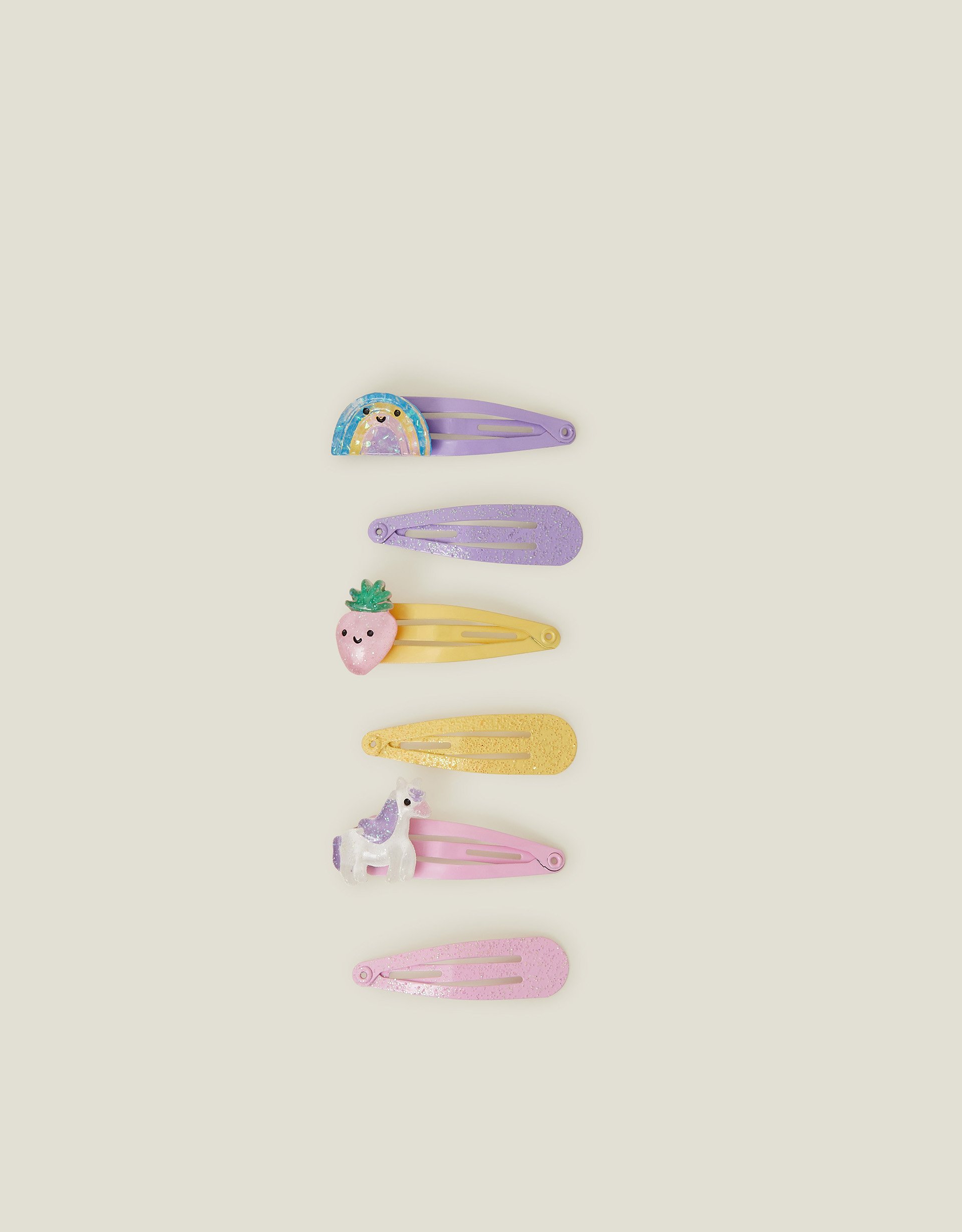 Multicolour 6-Pack Girls Spring Garden Hair Clips, Kids - Accessorize
