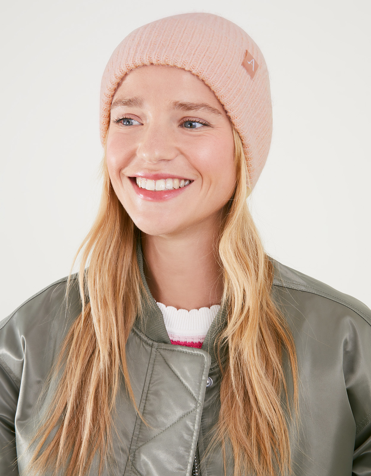 Accessorize Women's Oslo Beanie Hat Pink, Size: One Size
