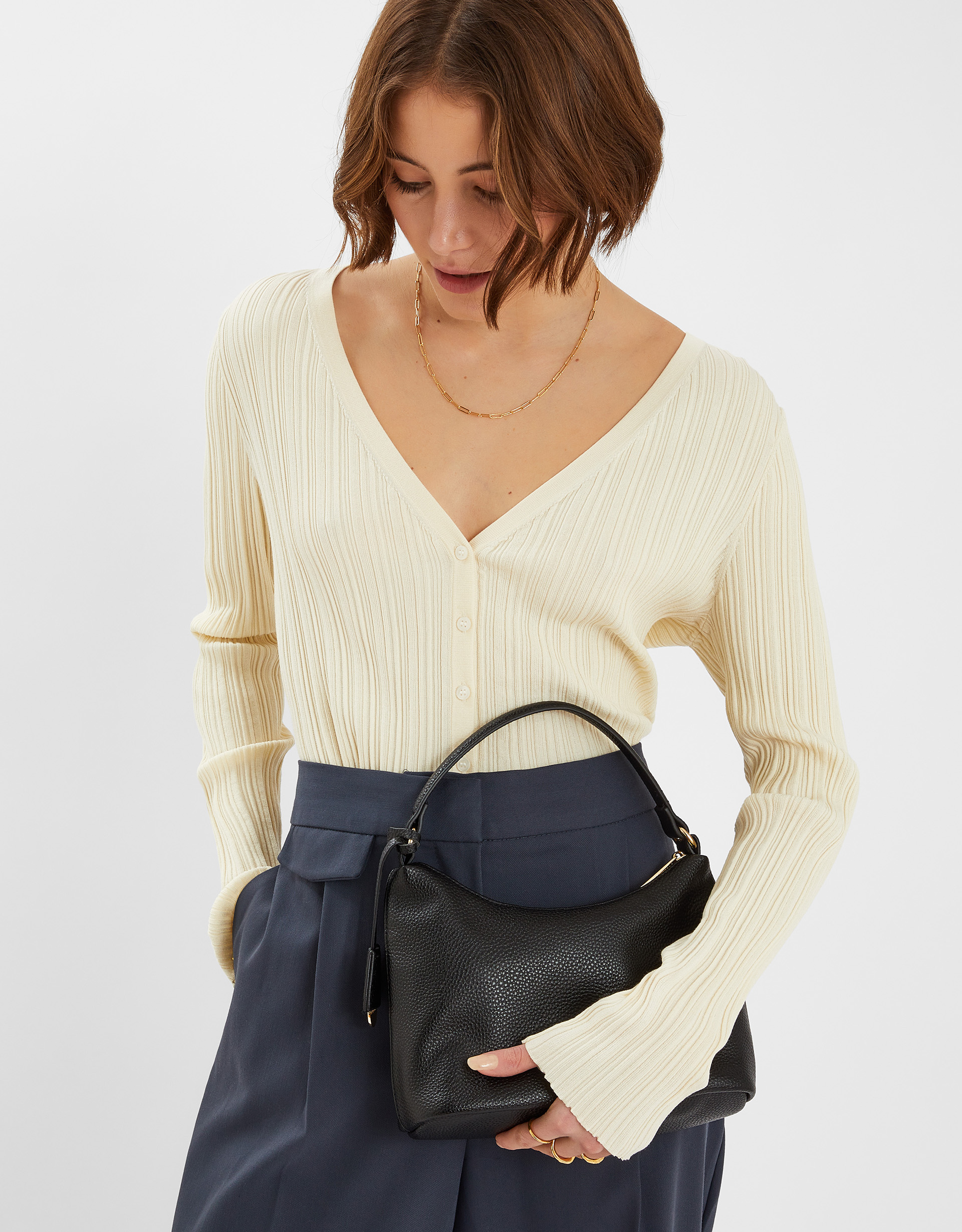 Scoop Faux Leather Handbag - Accessorize