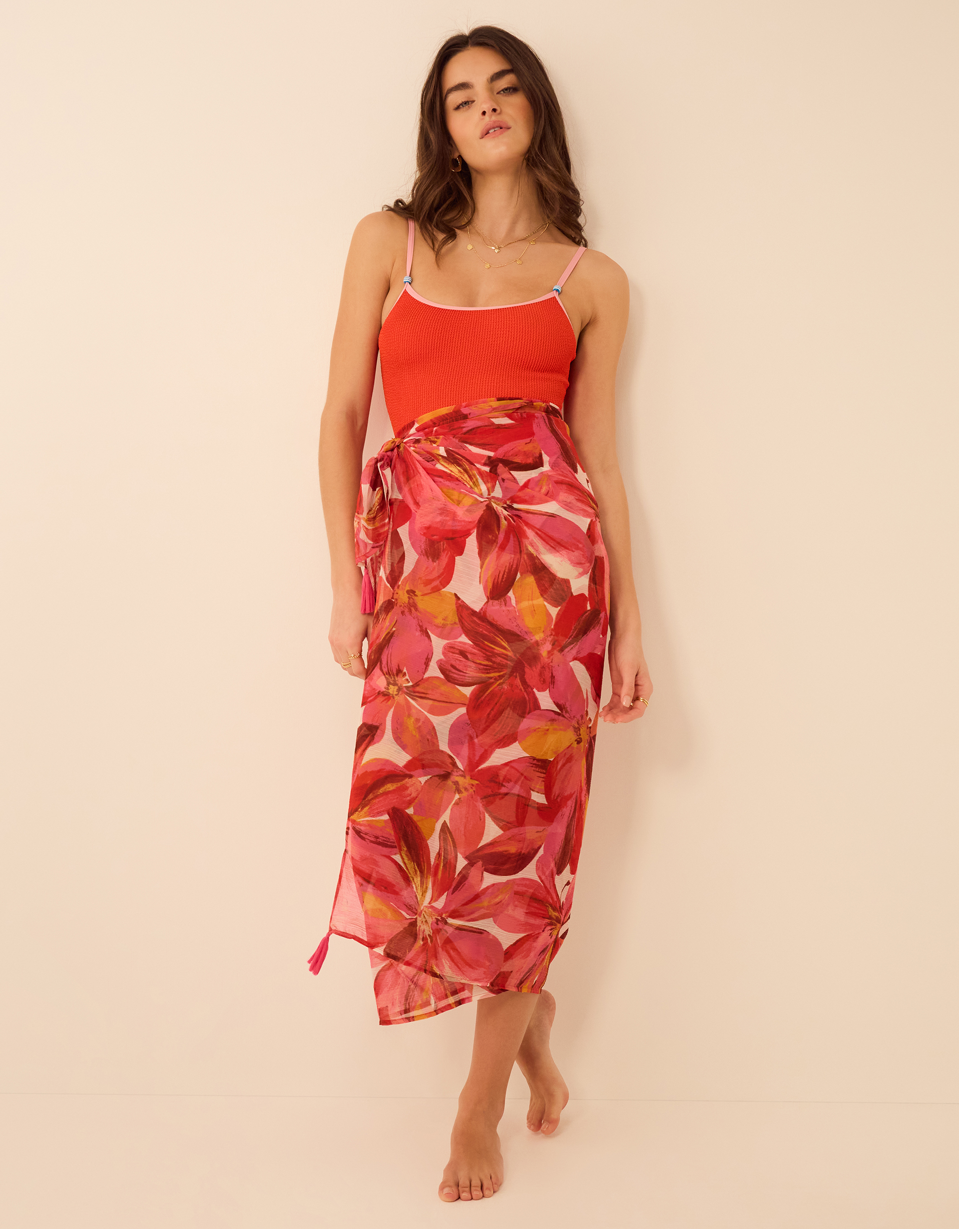 Floral Print Sarong - Accessorize