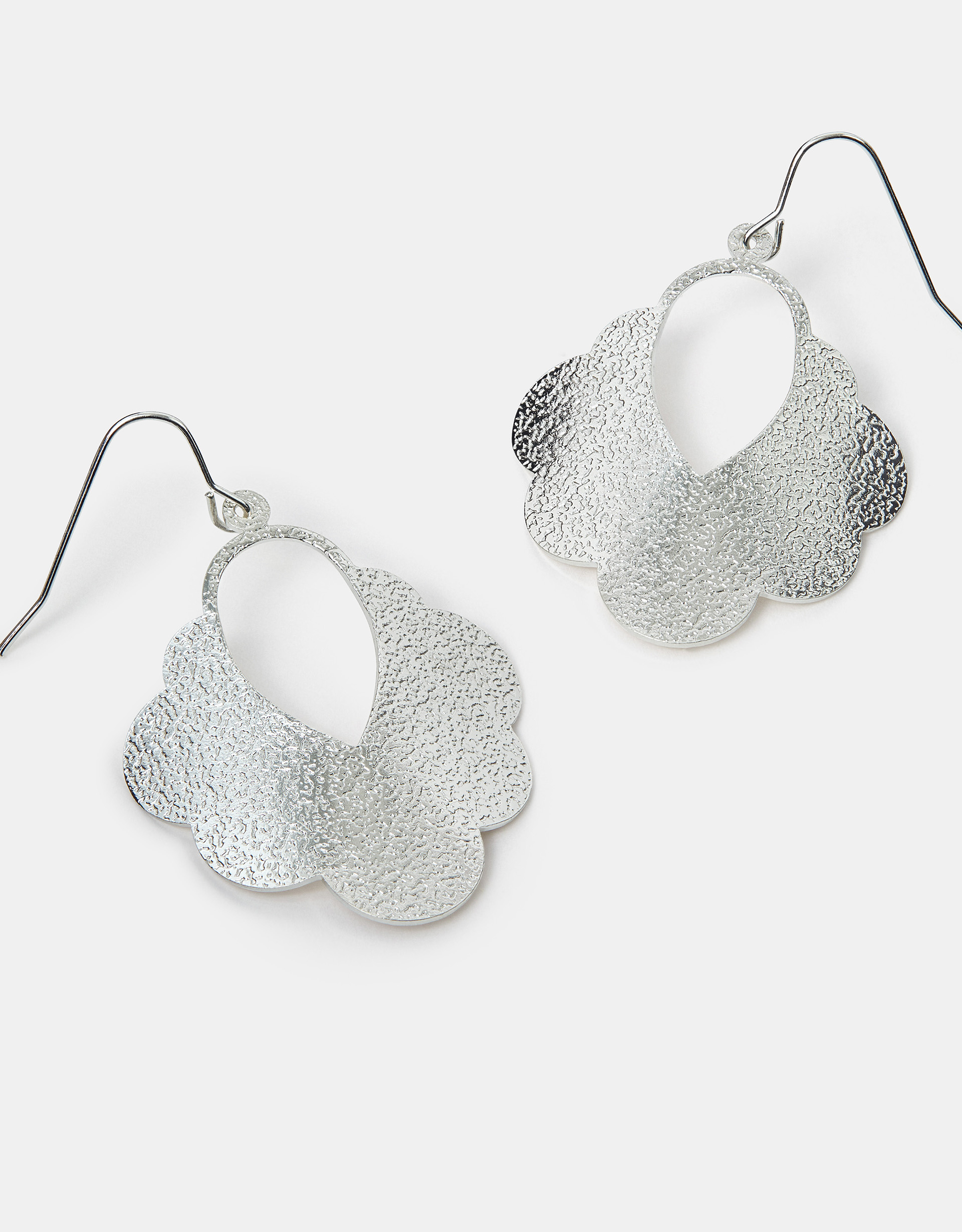 Red Textured Cloud Drop Earrings - Accessorize