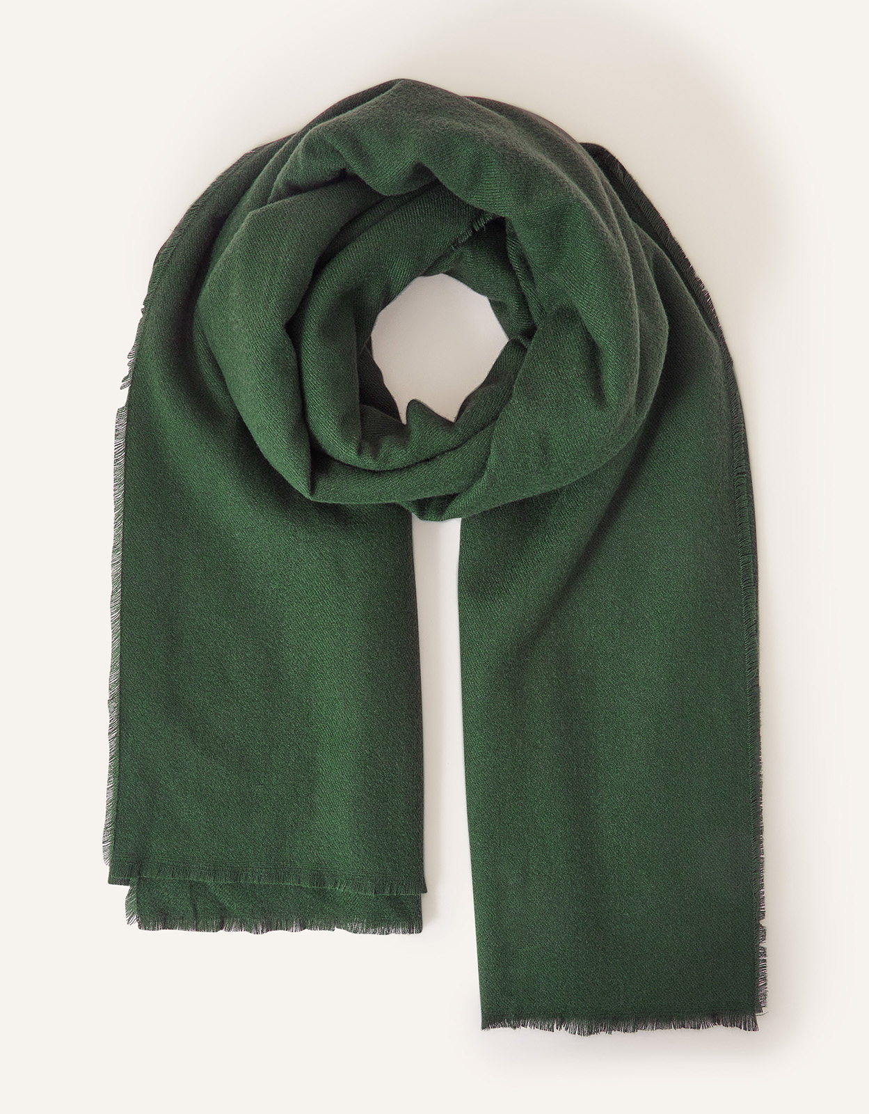 Accessorize Women's Grace Super-Soft Blanket Scarf Green, Size: One Size