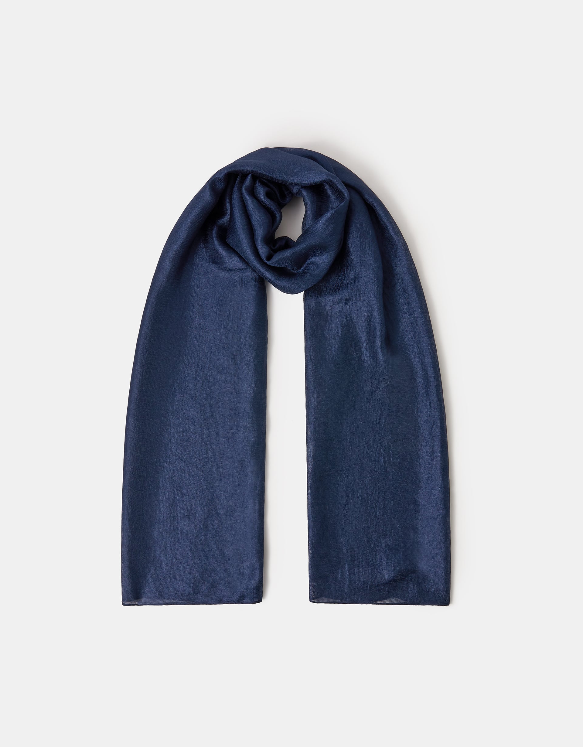 Accessorize Lightweight Shimmer Scarf, Blue