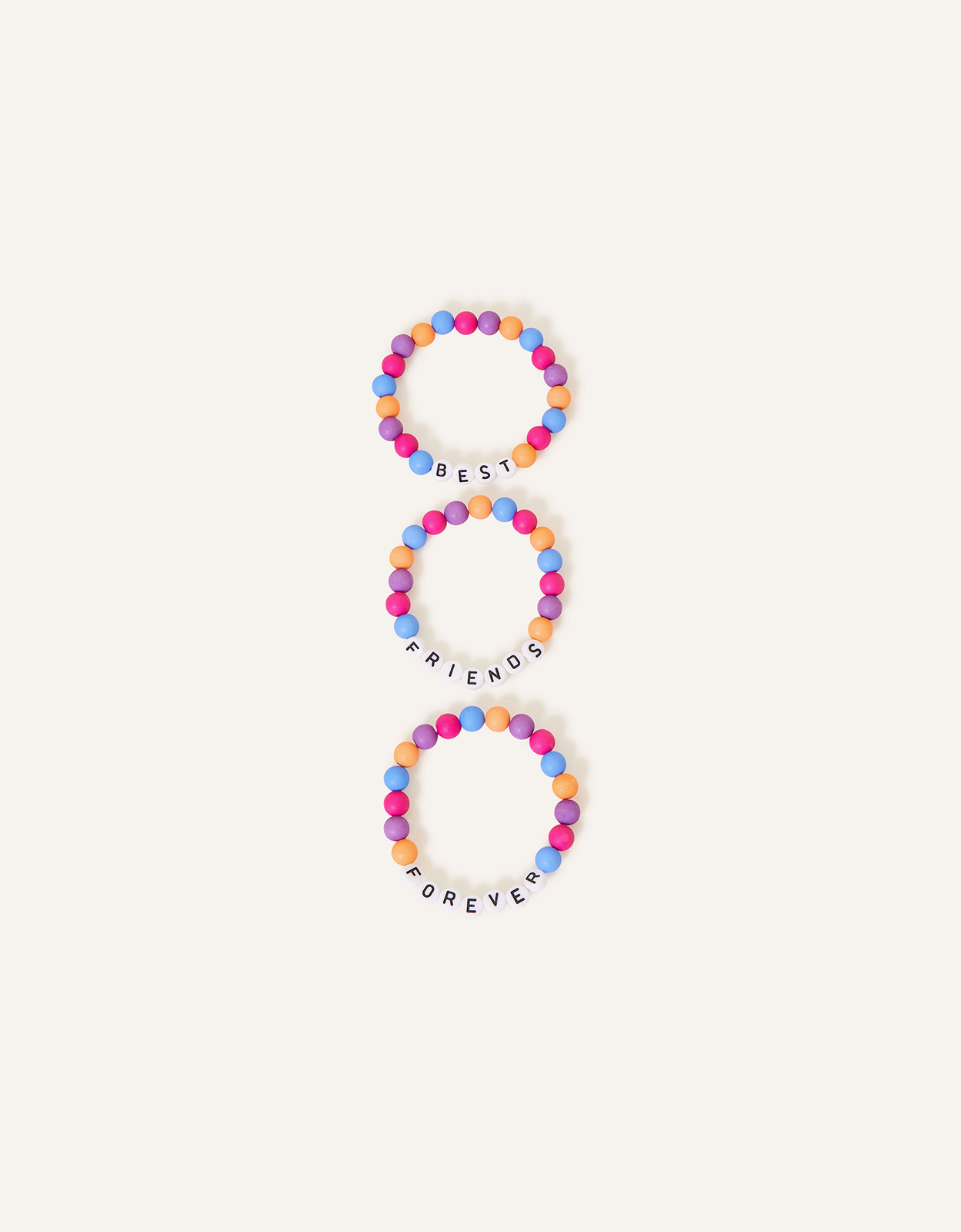 Accessorize Girl's BFF Bracelets Set of Three