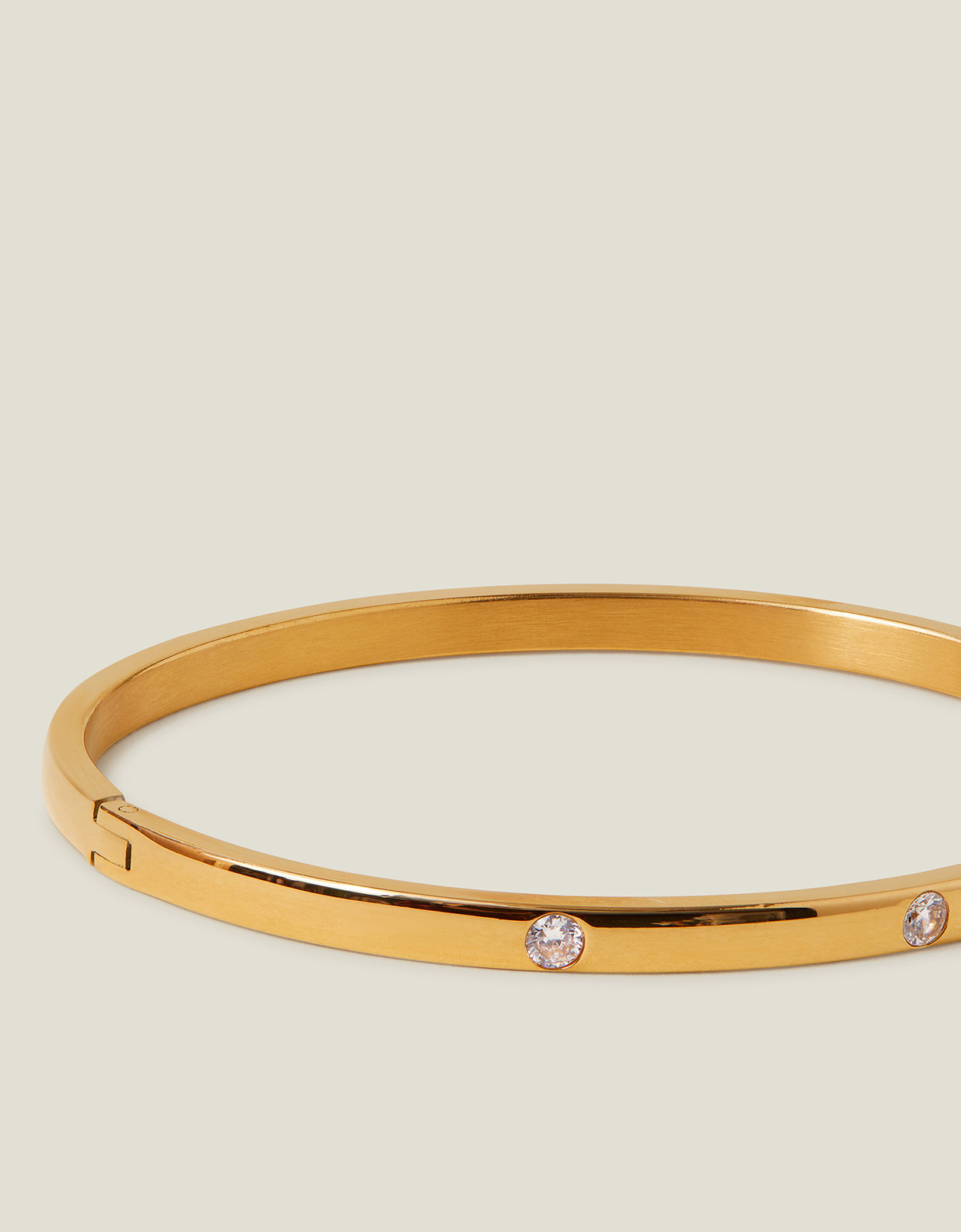 14ct Gold-plated Stainless Steel Bangle, Women's - Accessorize