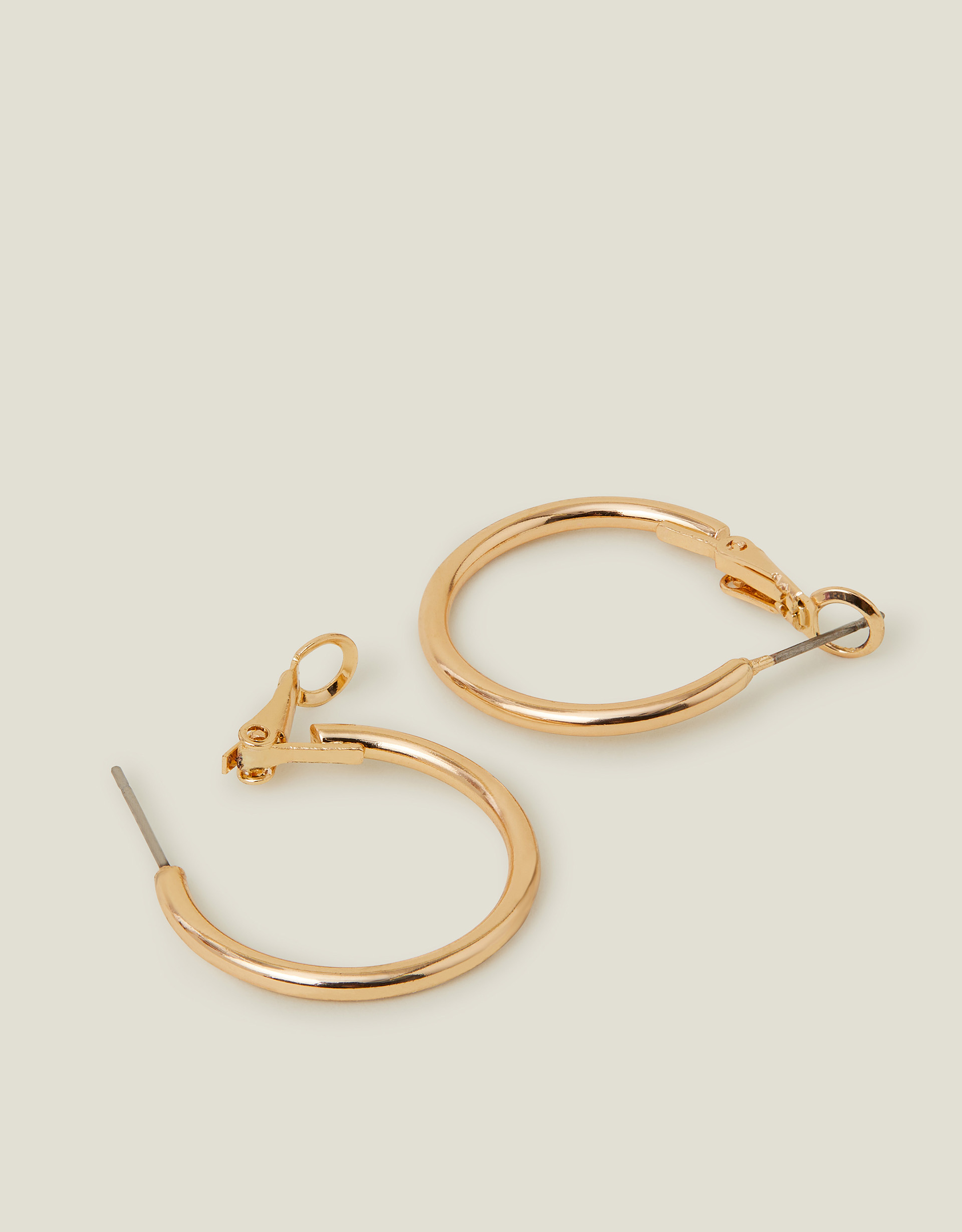 Accessorize Women's Small Simple Hoops Gold, Size: One Size