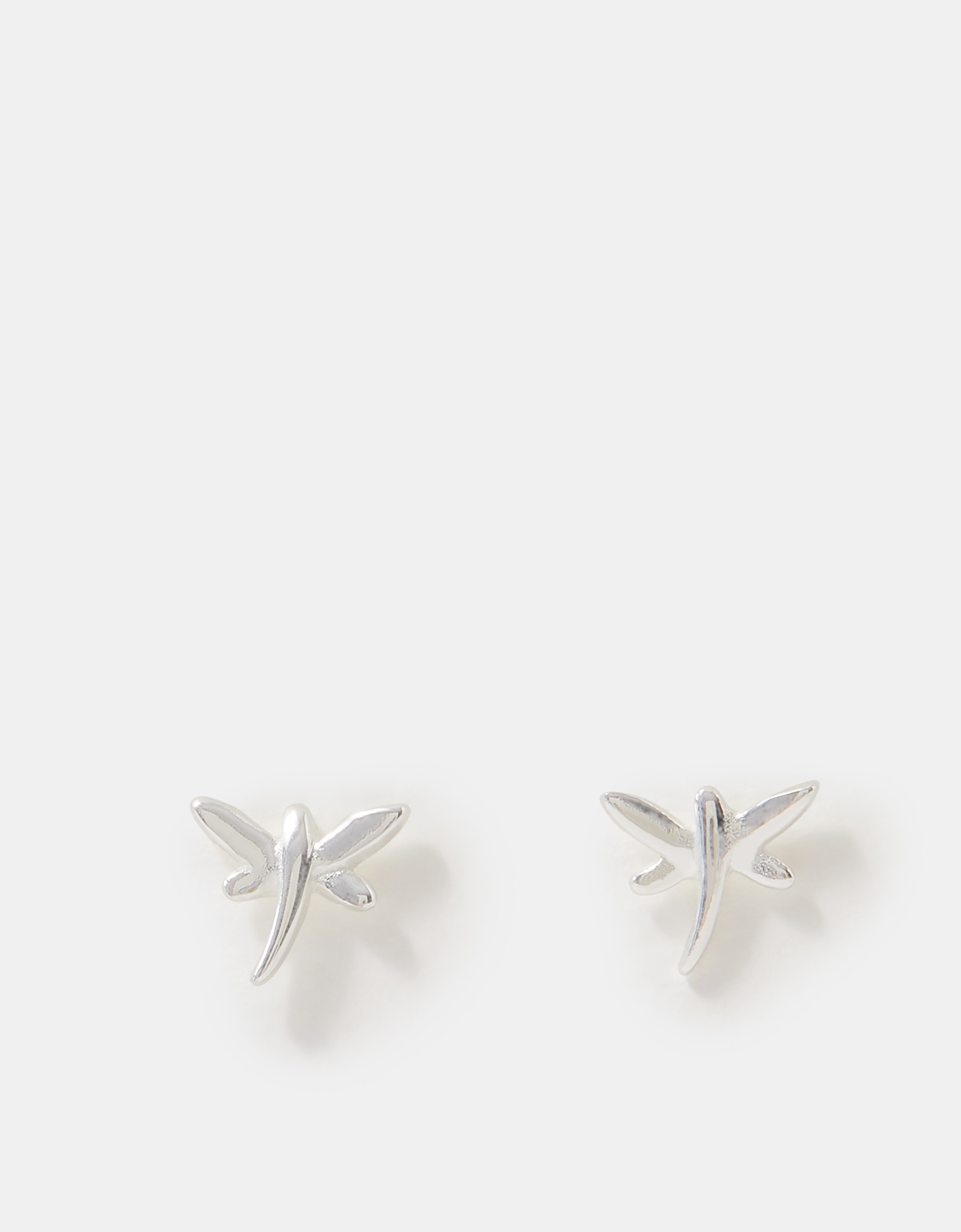 Accessorize Sterling Silver Dragonfly Stud Earrings