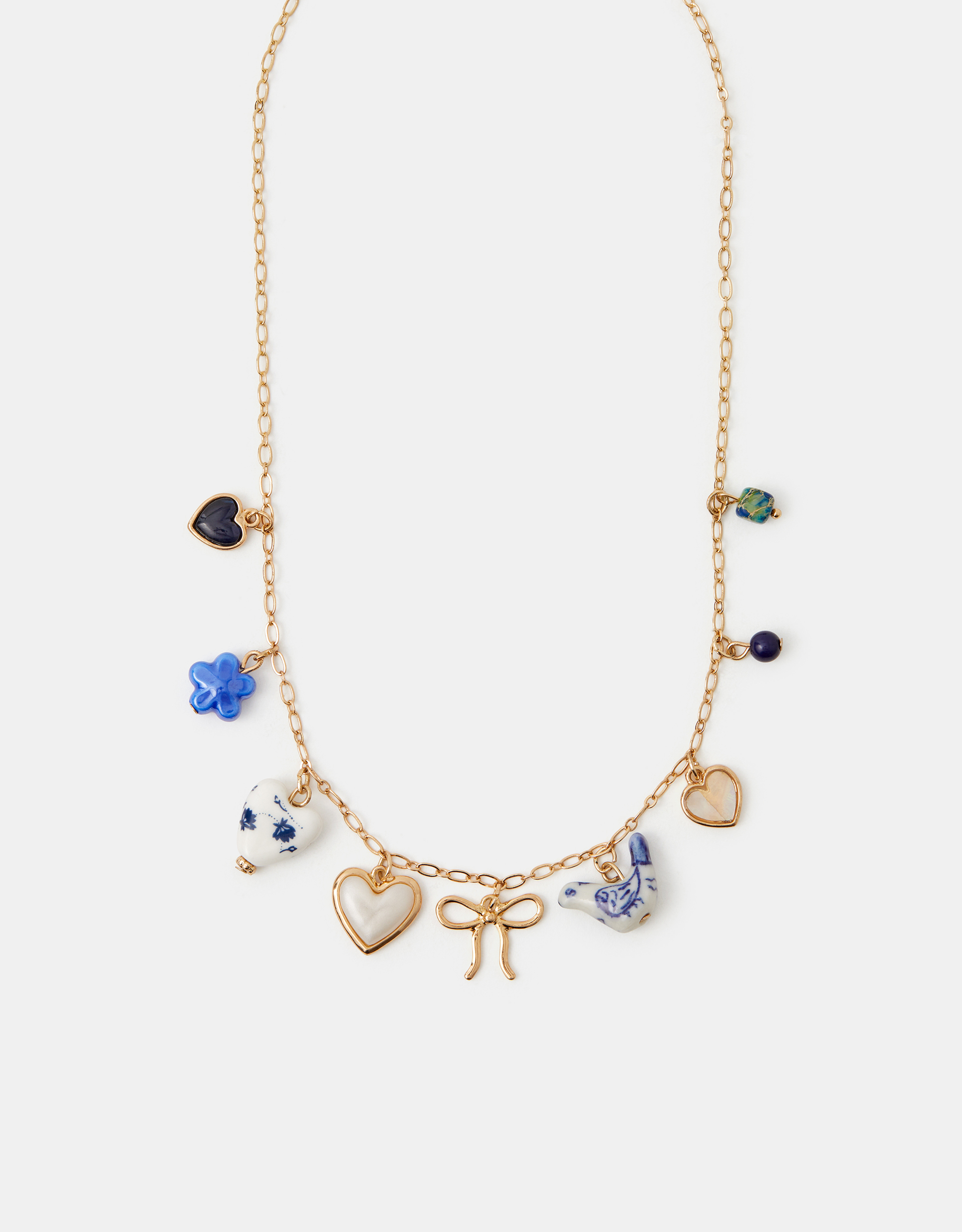 Red Country Charm Necklace - Accessorize